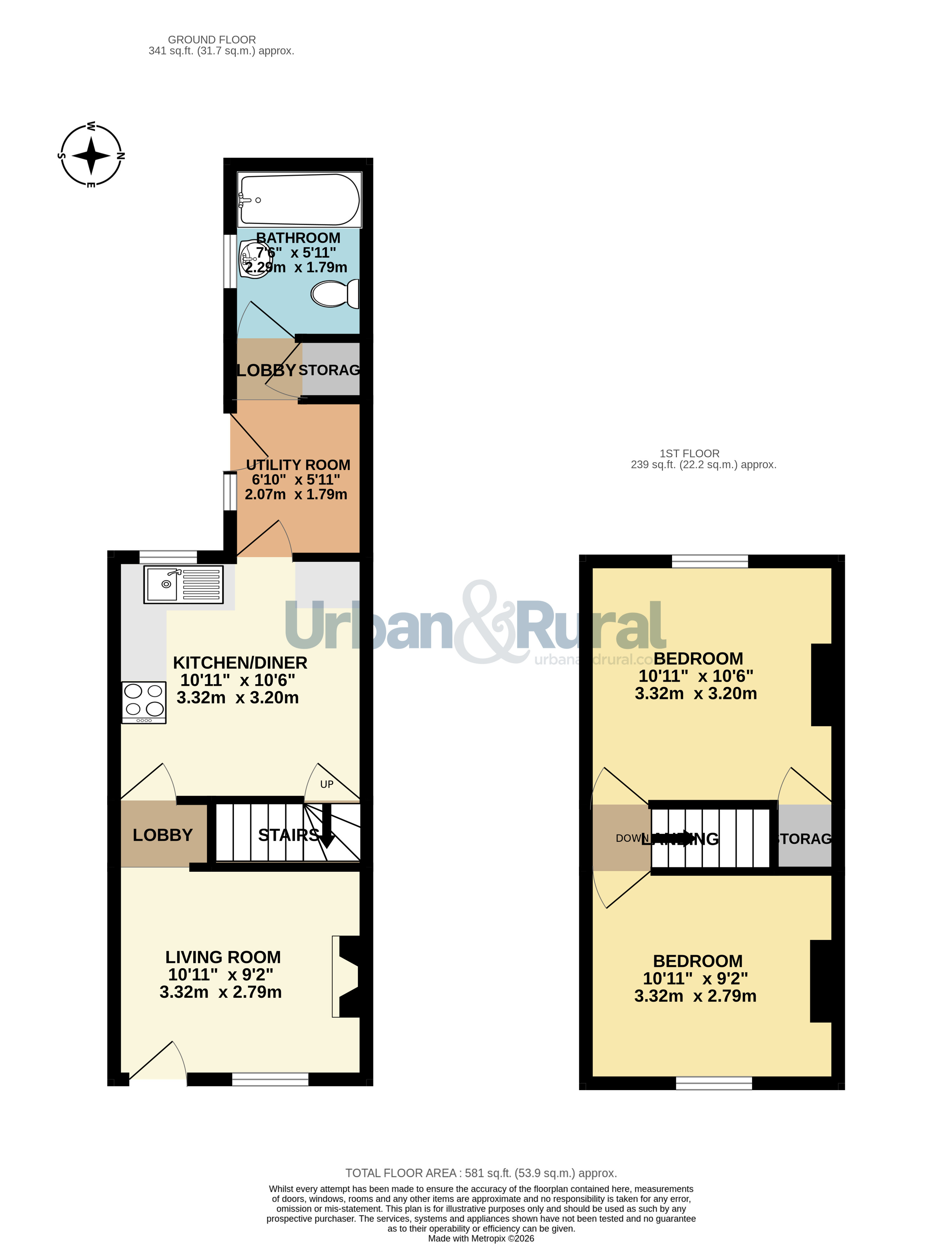 54, Cricket Lane, Bedfordshire floorplan