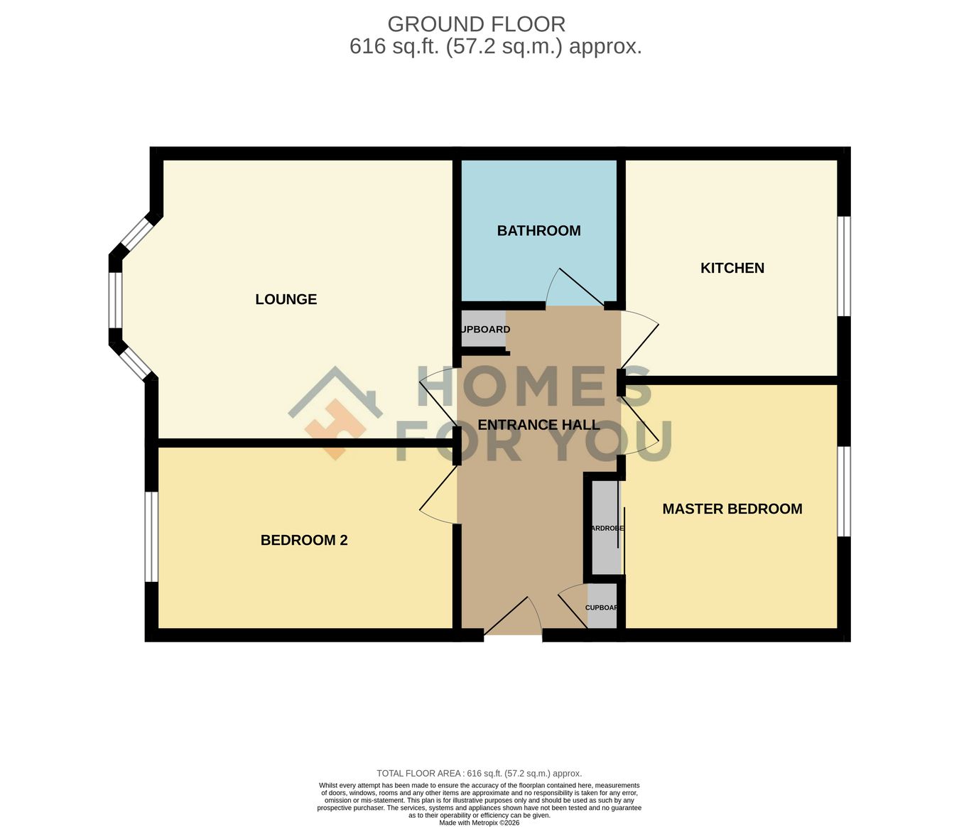 Flat 2, 3, Mccormack Place, Larbert floorplan