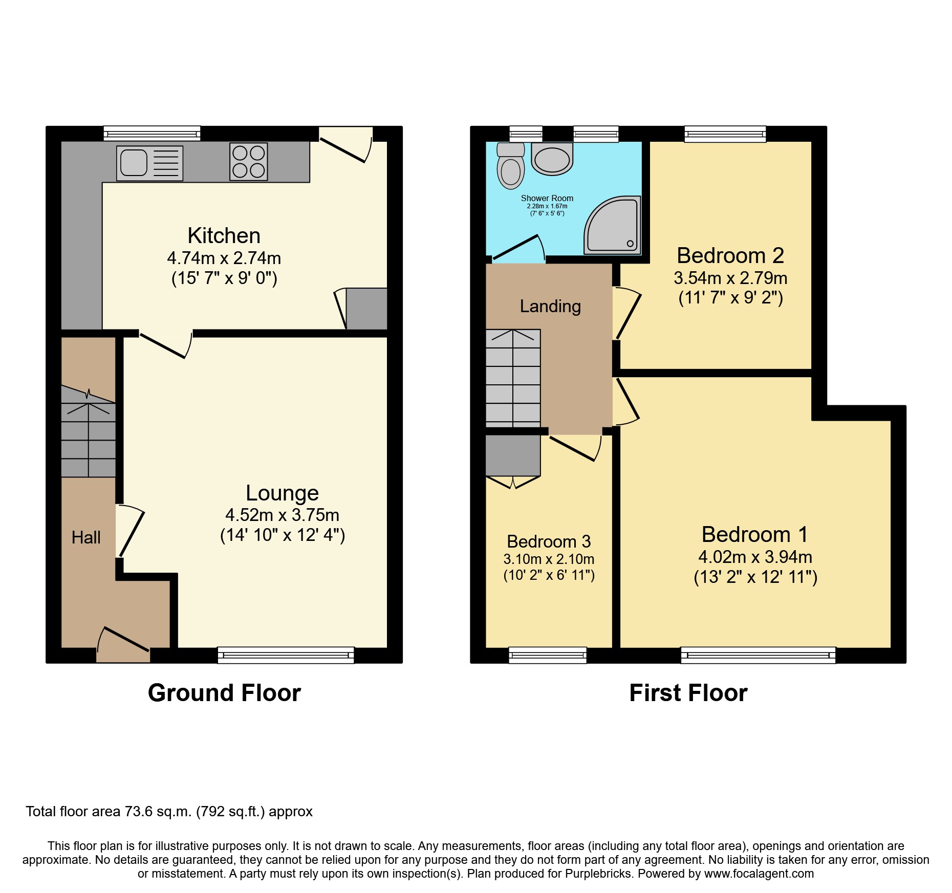 24, Barnwell Grove, Stoke-on-Trent floorplan