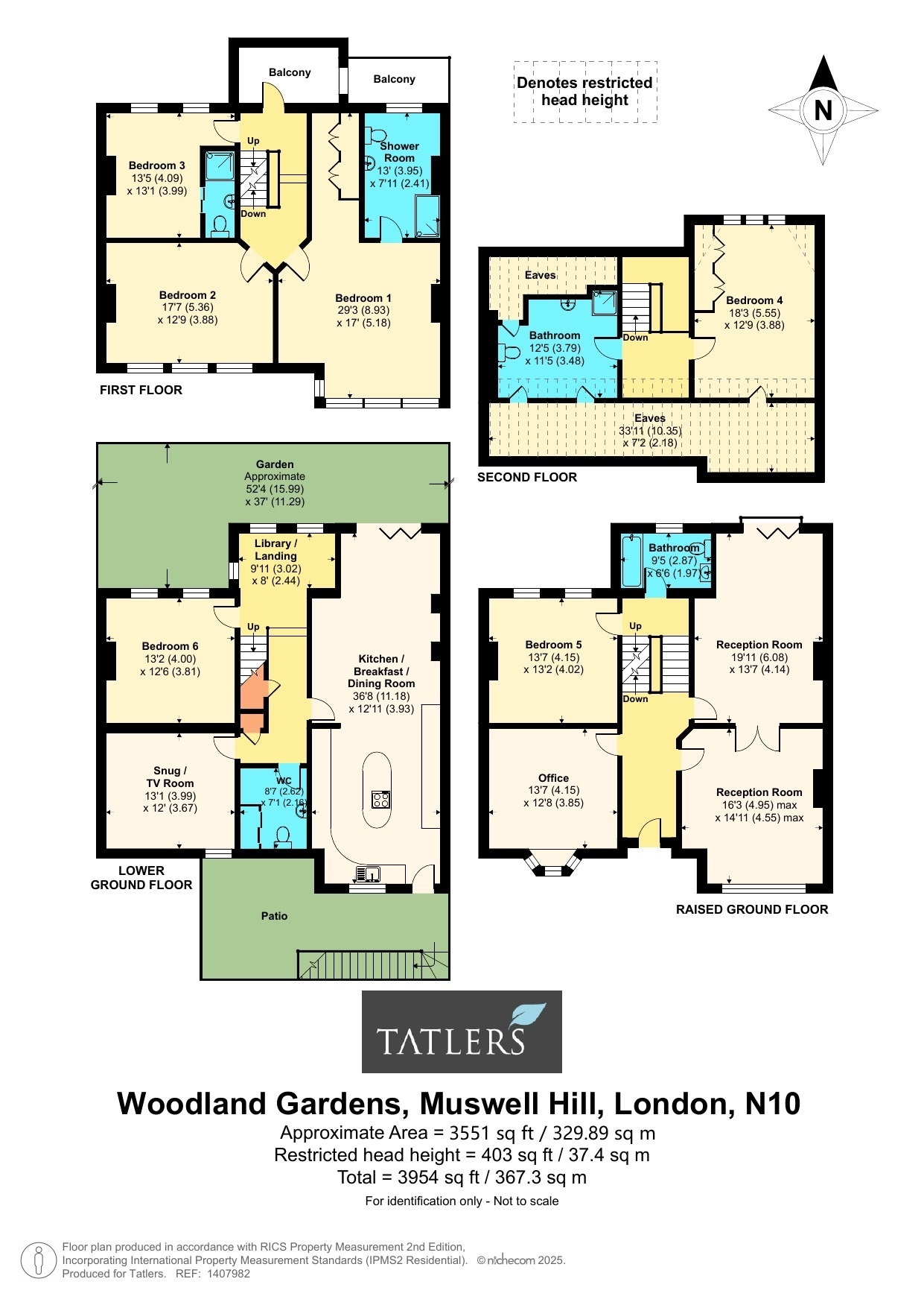 35, Woodland Gardens, London floorplan