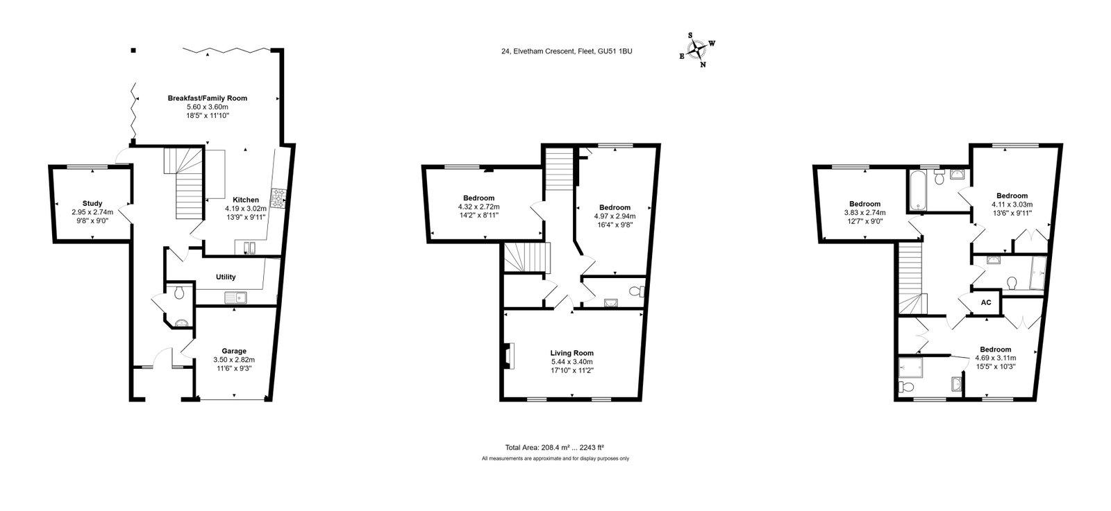 24, Elvetham Crescent, Fleet floorplan