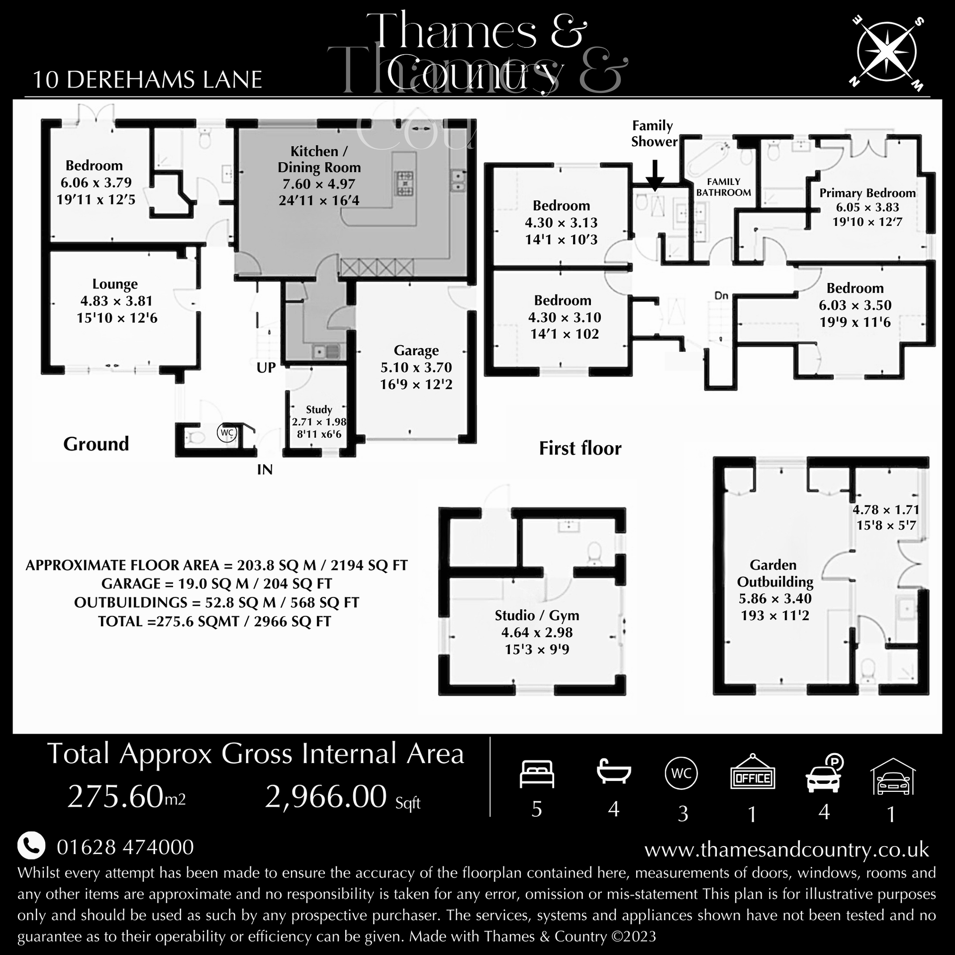 10 Derehams Lane, High Wycombe floorplan