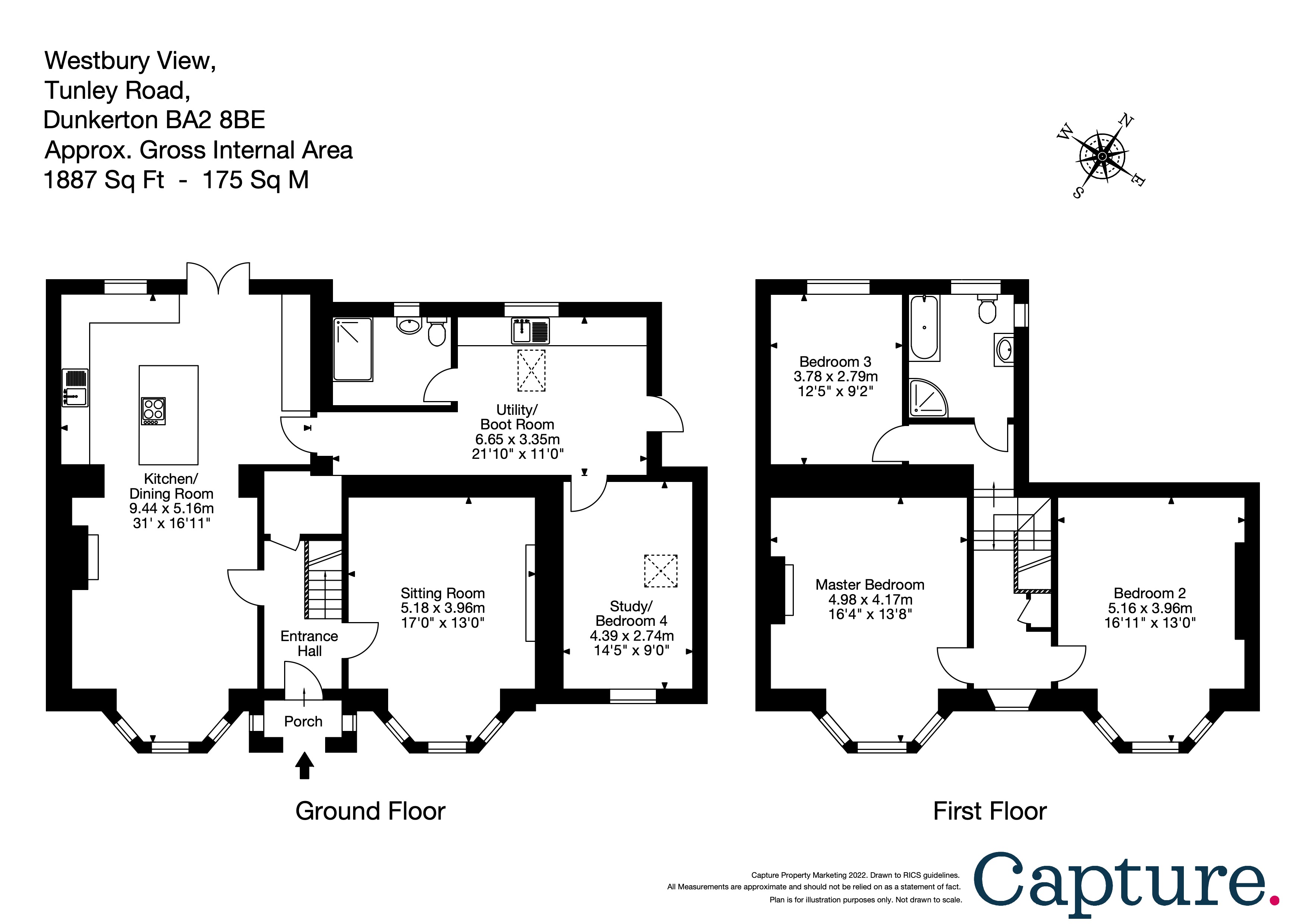 Tunley Road, Dunkerton BA2, 4 bedroom detached house for sale