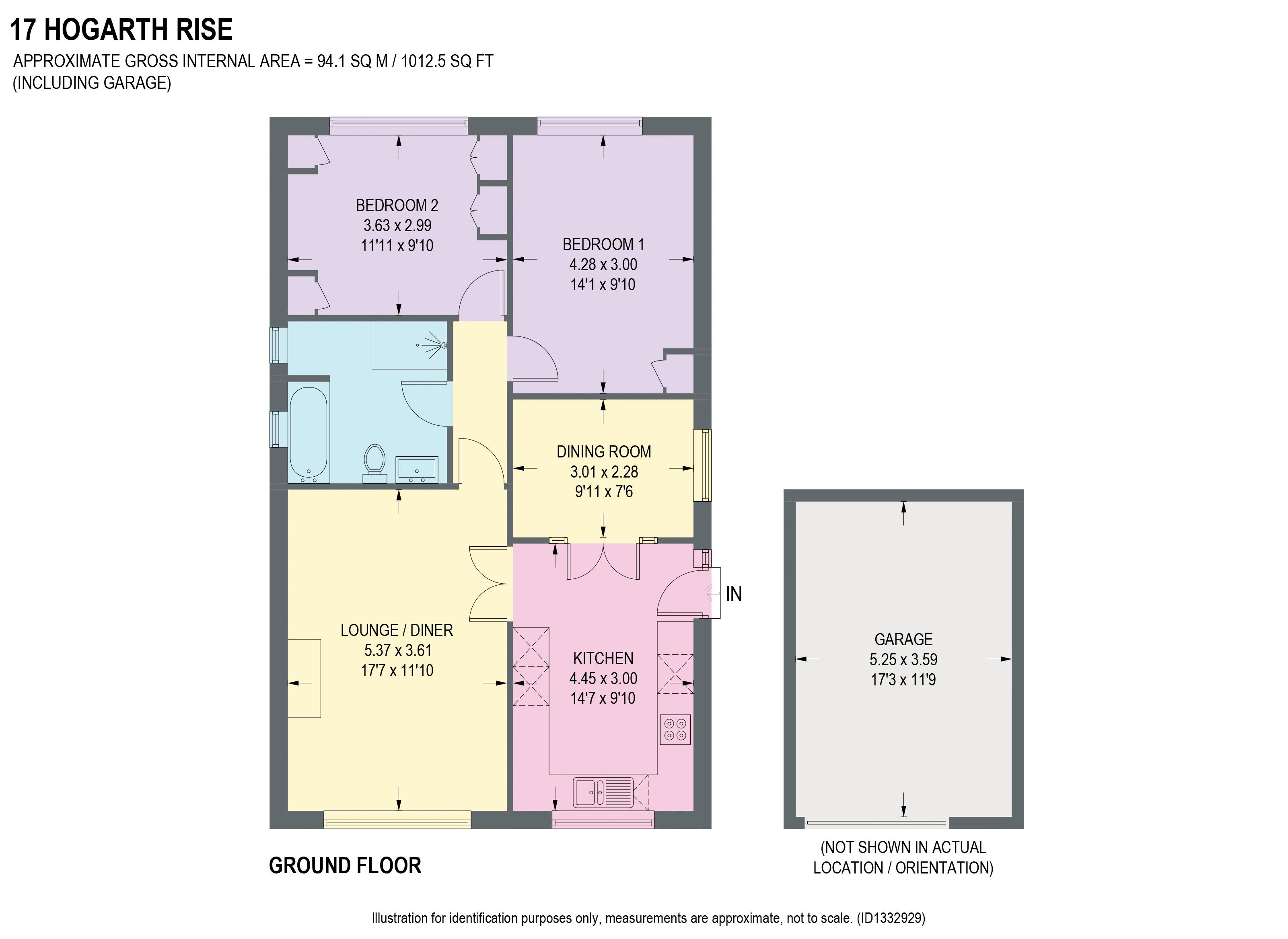 17, Hogarth Rise, Dronfield floorplan