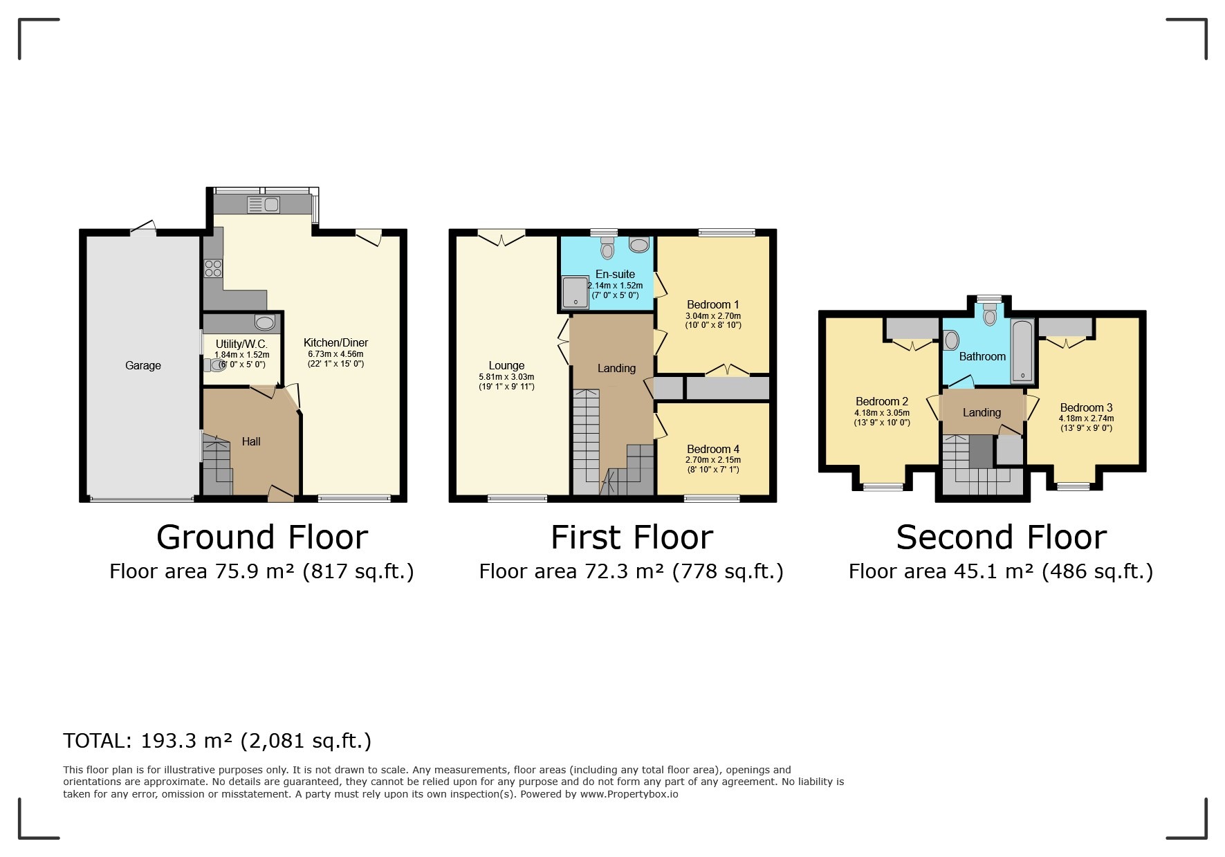 4, Carnoustie Drive, Lincoln floorplan
