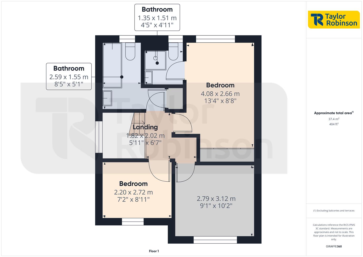 3, Graveney Road, Crawley floorplan