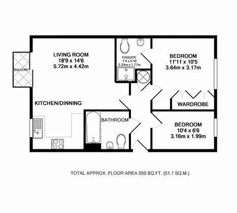 2 Bedrooms Flat to rent in Merchants Court, Bedford MK42
