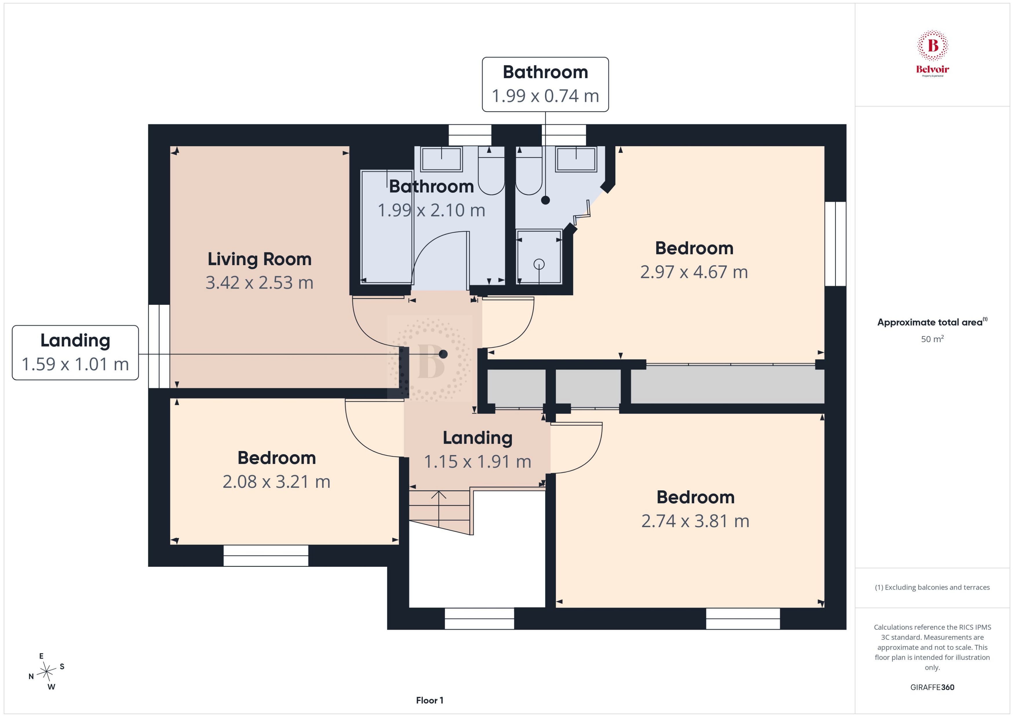 25, Sunderland Place, Shortstown floorplan
