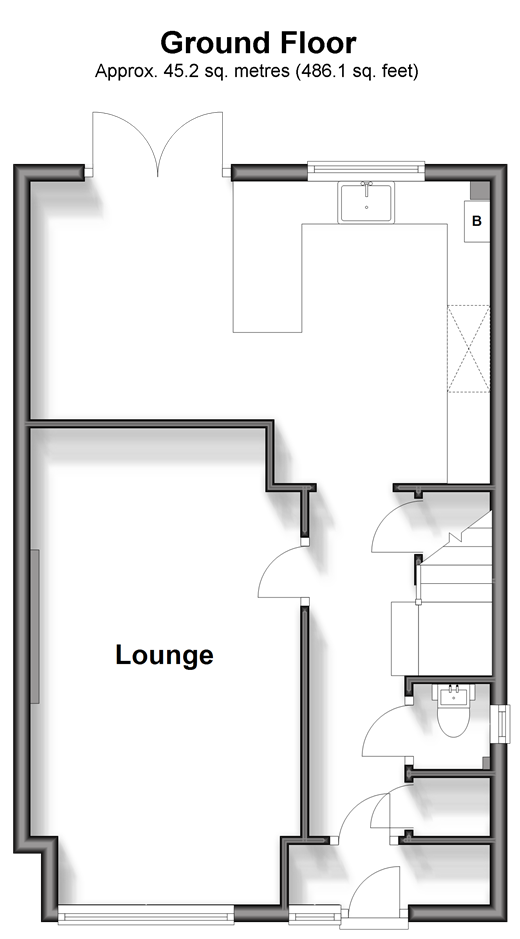 Yeoman Gardens, Paddock Wood, Tonbridge, Kent TN12, 3 bedroom semi