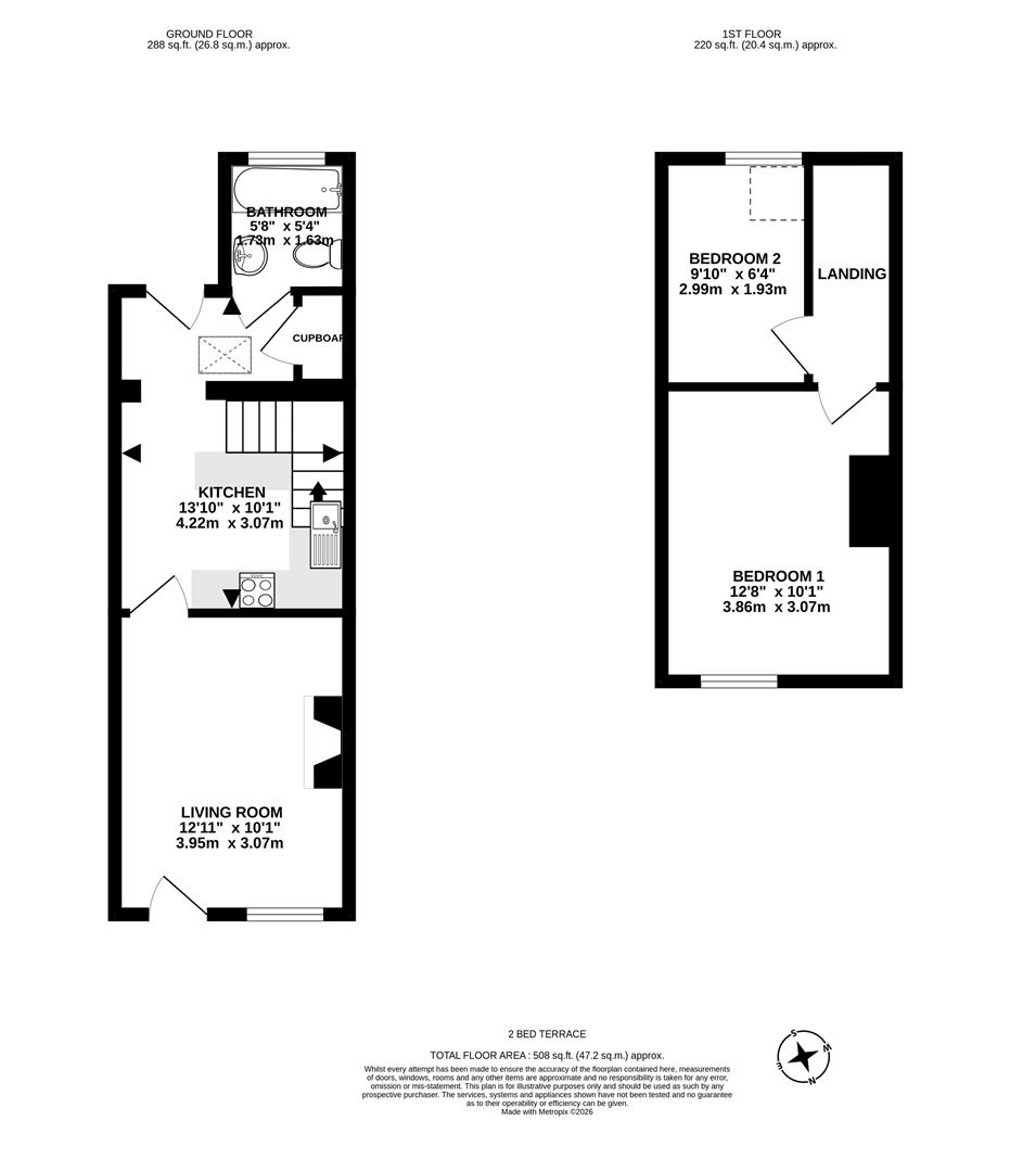 40, Hereford Street, Presteigne floorplan