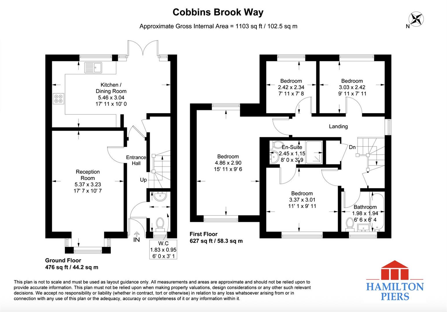 6, Cobbins Brook Way, Dunmow floorplan