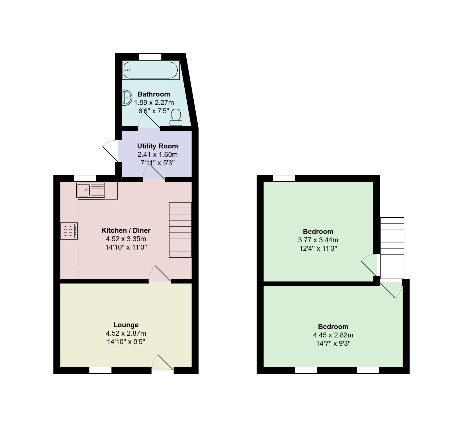 2 Edward Street, Bridgend floorplan