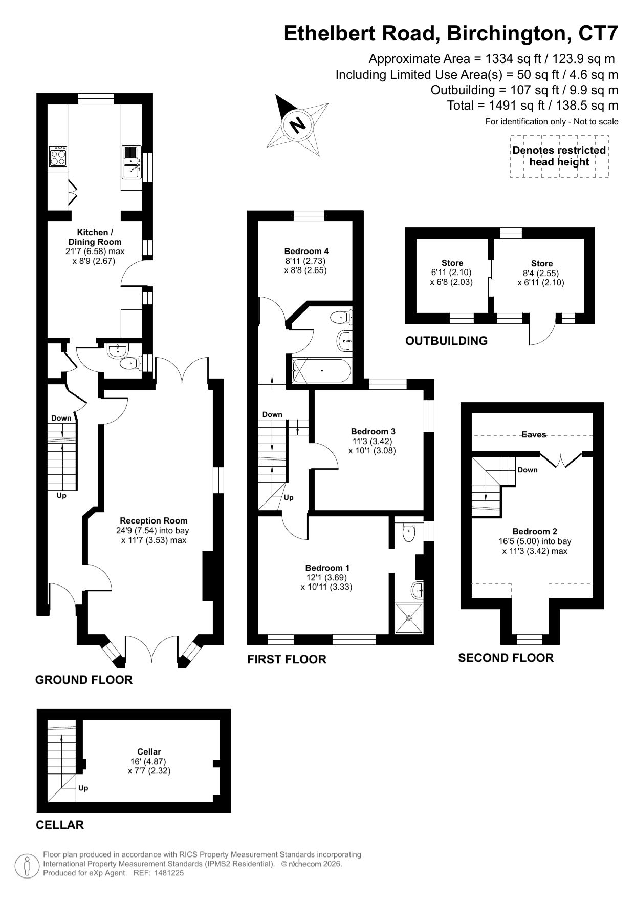 51, Ethelbert Road, Birchington floorplan