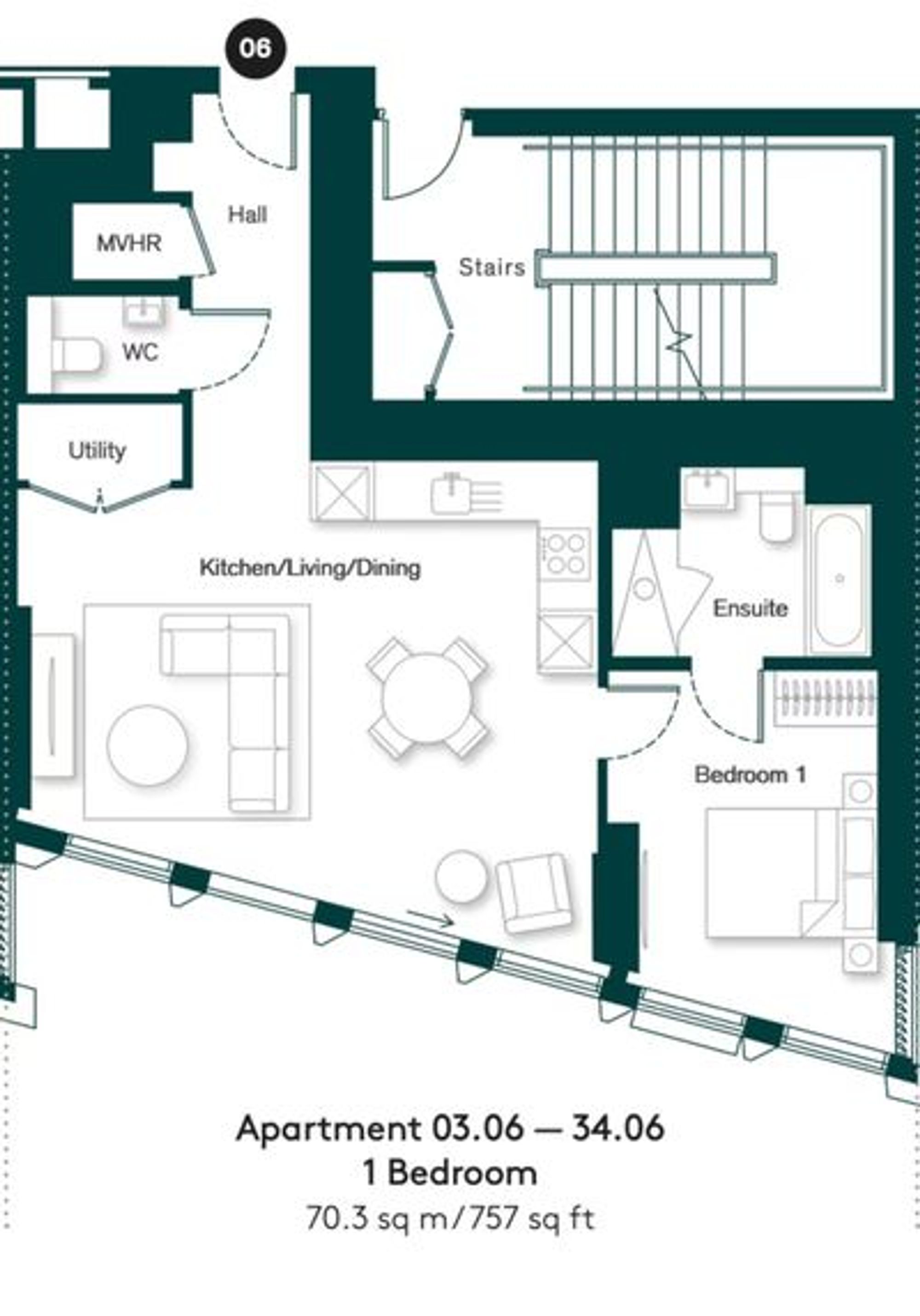 Apt A506, 8 Carnation Way, London floorplan
