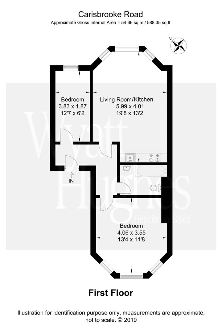 2 Bedrooms Flat for sale in Carisbrooke Road, St. Leonards-On-Sea TN38