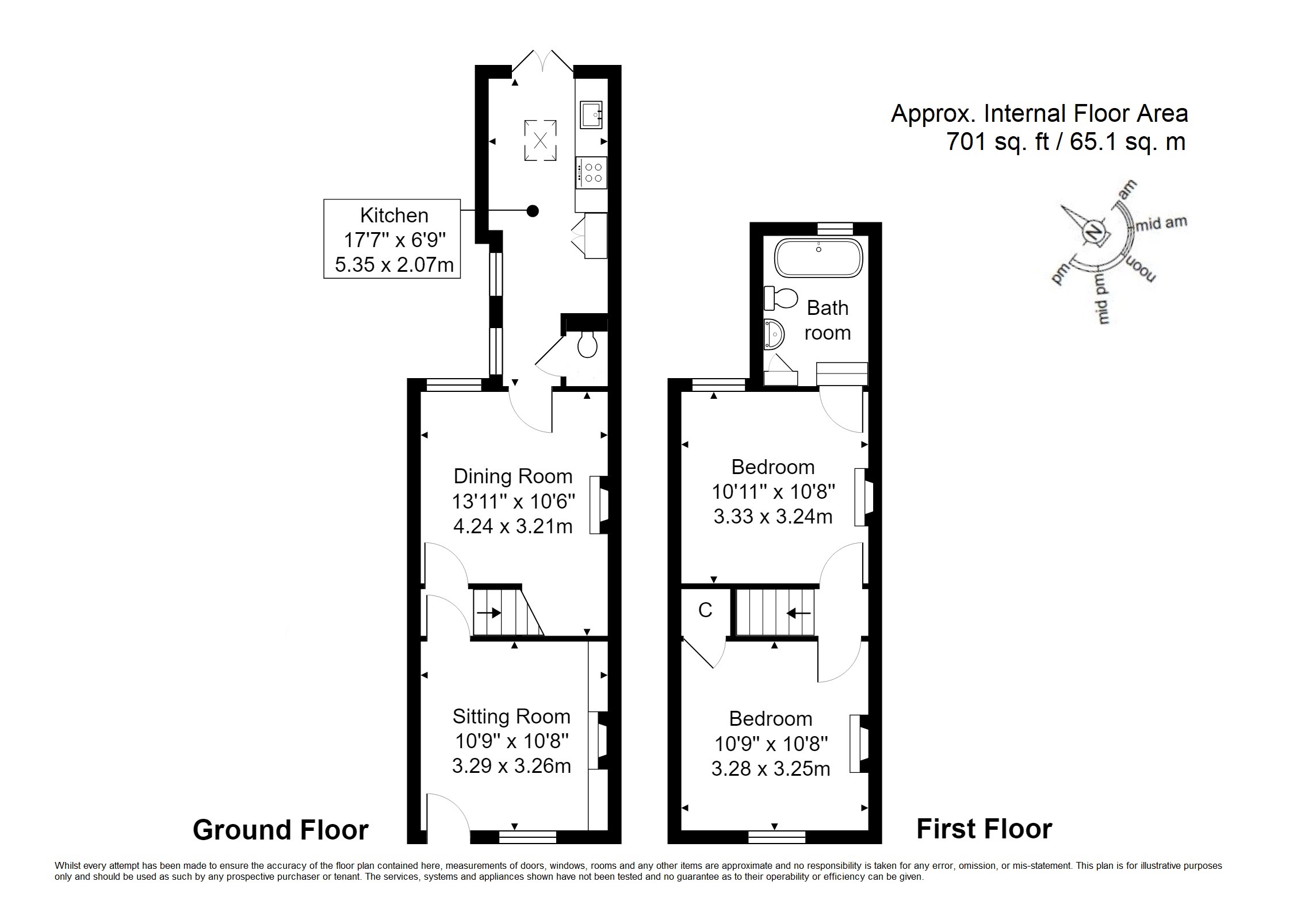 2 Bedrooms Terraced house for sale in Stratford Street, Tunbridge Wells TN1