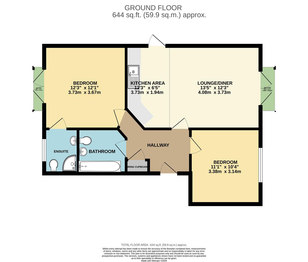 24 Castle Mews, North View Terrace, Caerphilly floorplan