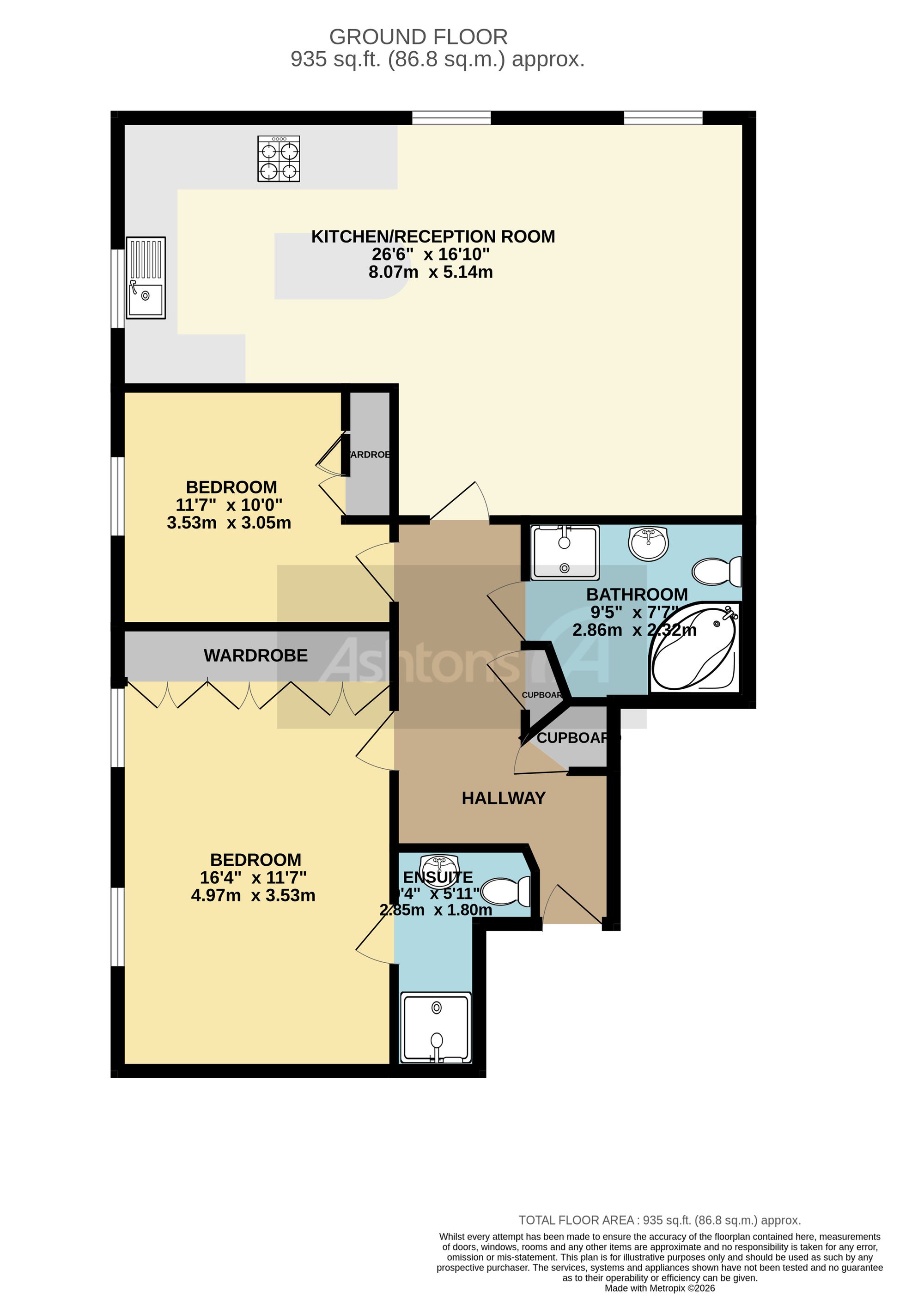 9 Swinhoe Place, Warrington floorplan