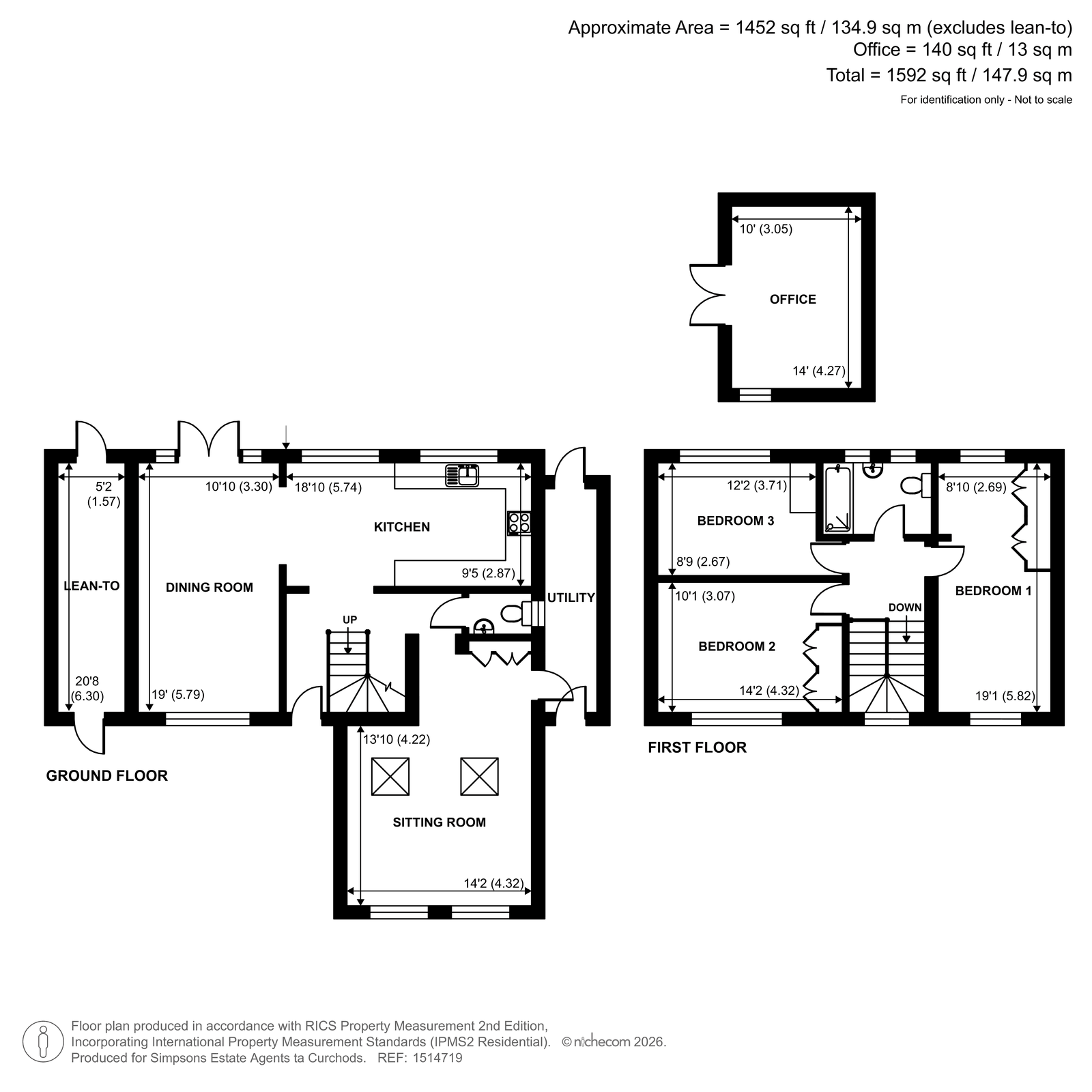 68, Minsterley Avenue, Shepperton floorplan