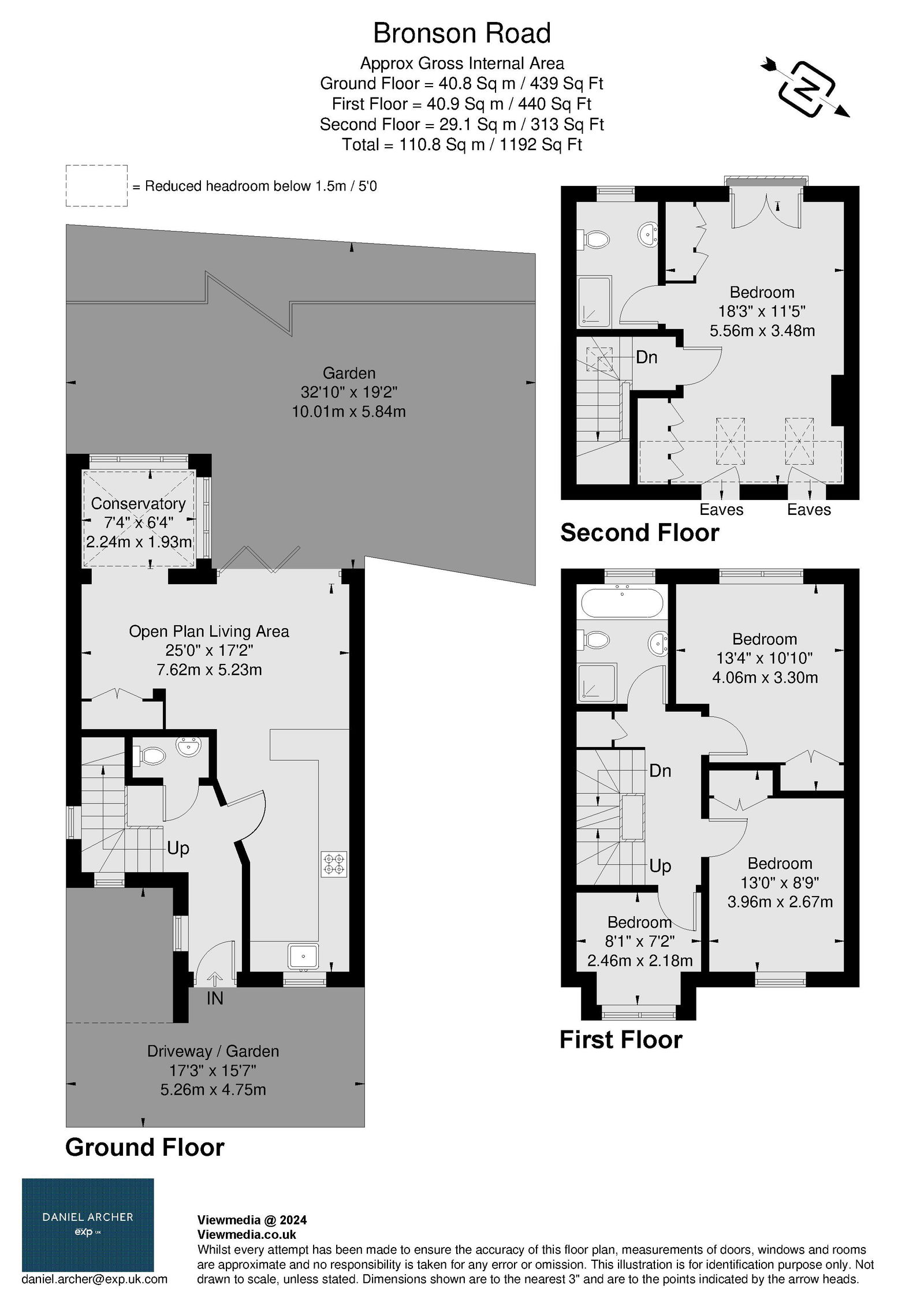 Detached House, Bronson Road, Raynes Park, SW20 floorplan