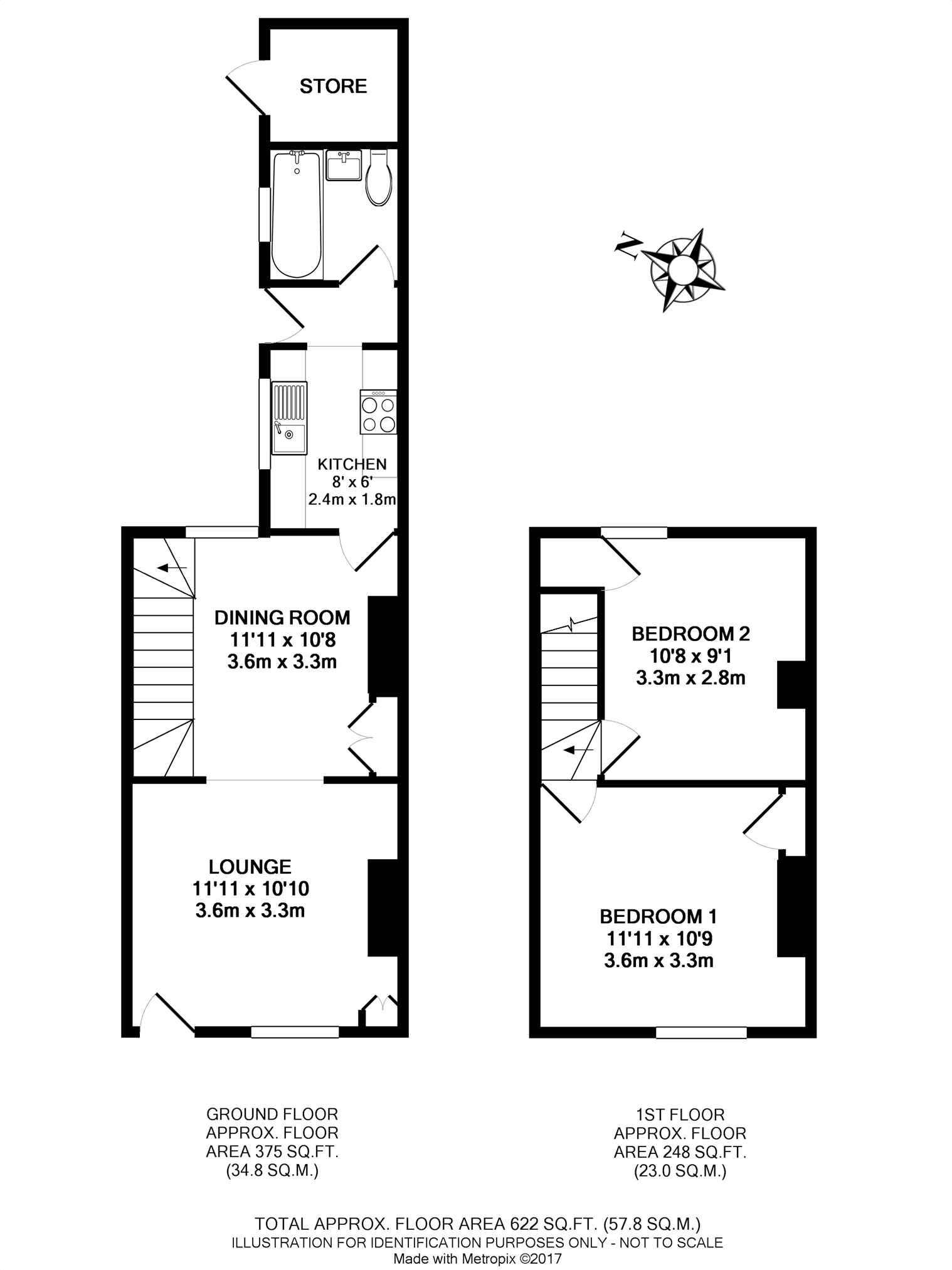 2 Bedrooms Terraced house to rent in St. Pauls Terrace, York YO24