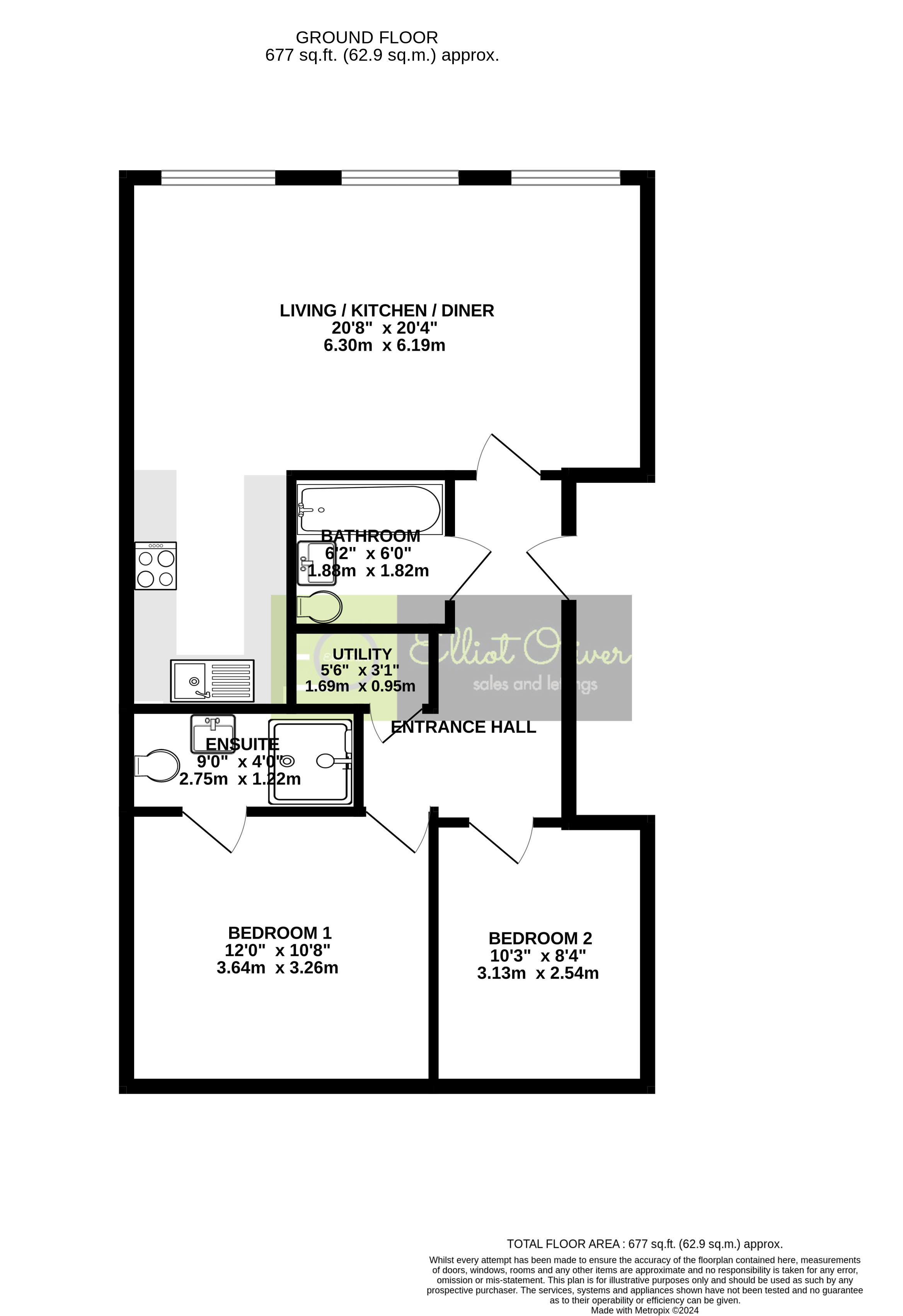 7a Buckingham Court, Wellington Street, Cheltenham floorplan