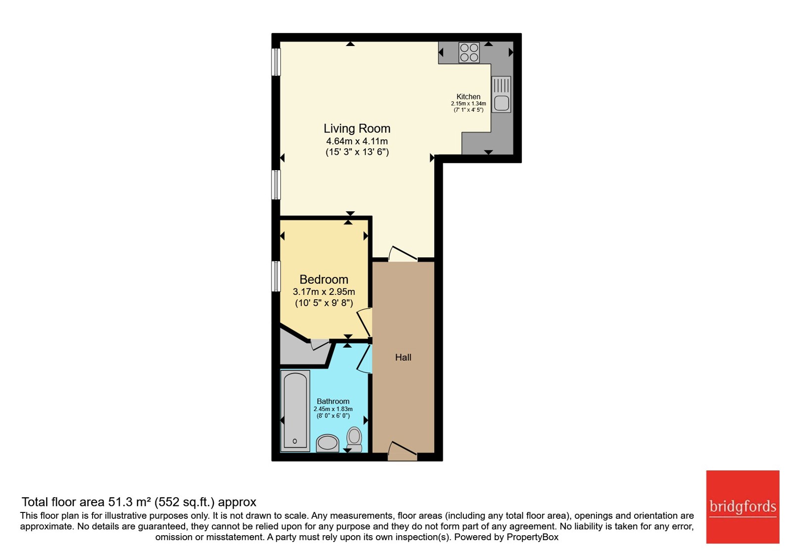 Flat 2 Grove Road, Wakefield, West Yorkshire, WF1 floorplan