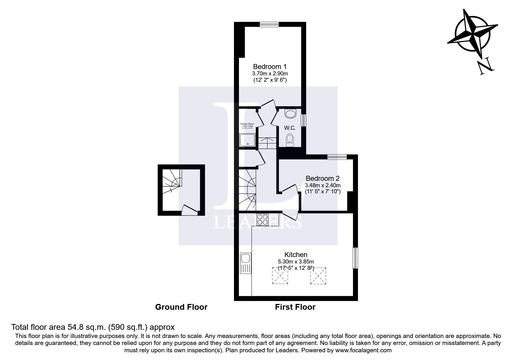 Flat 4 54 Festing Grove, 54 Festing Grove, Southsea floorplan