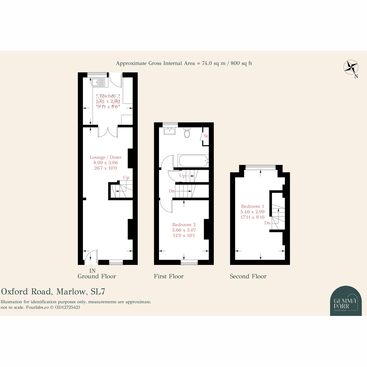 53, Oxford Road, Marlow floorplan