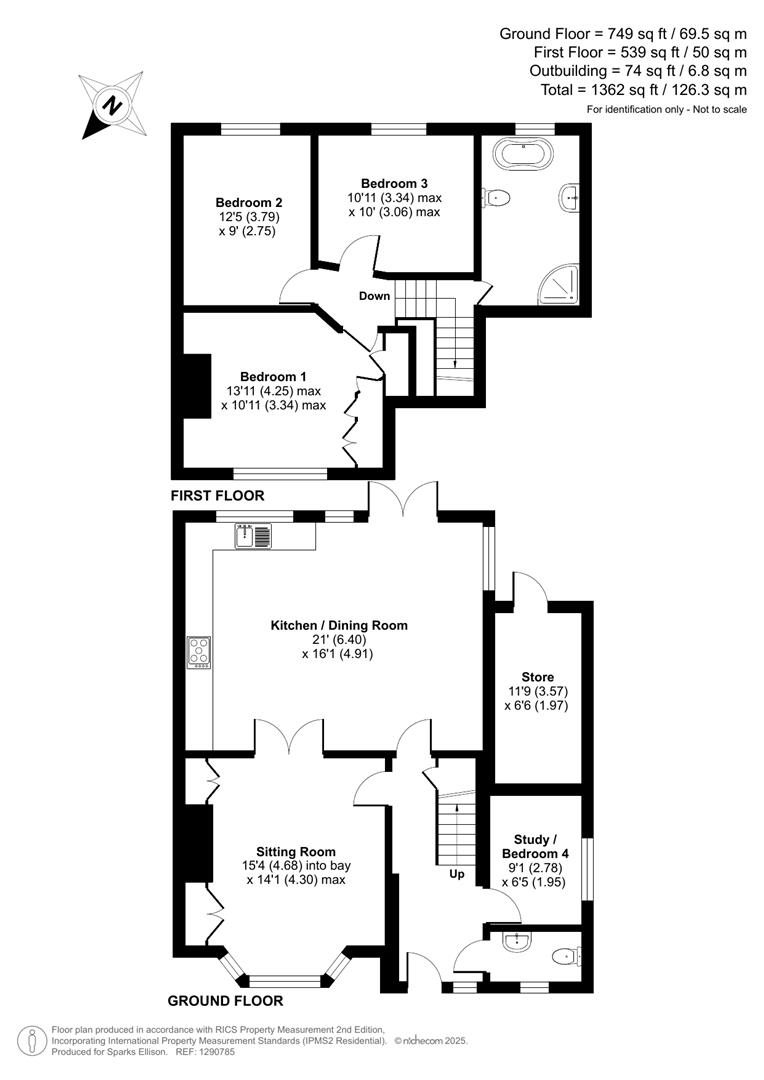 Alswitha, Otterbourne Road, Winchester floorplan