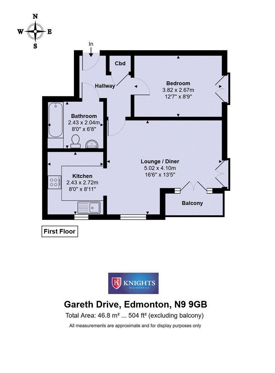 Flat 3 5, Gareth Drive, London floorplan