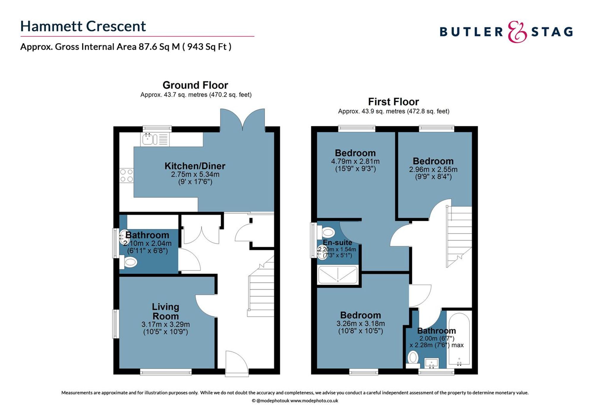1 Hammett Crescent, Bishop's Stortford floorplan