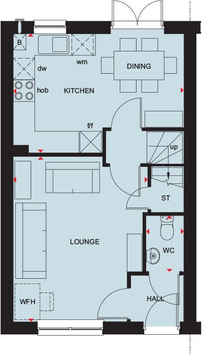 Plot 39, Archford, Romans Quarter, Gillingham floorplan