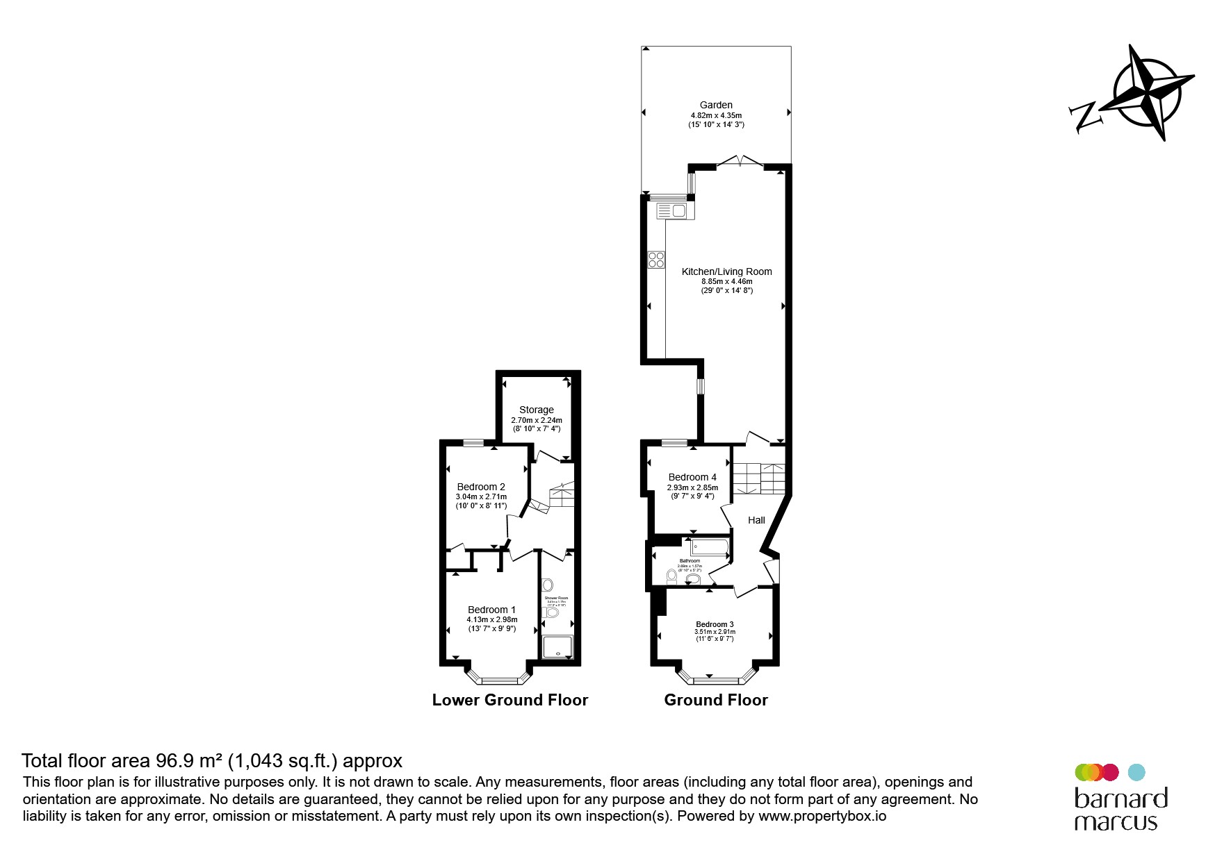 70, Furley Road, London floorplan