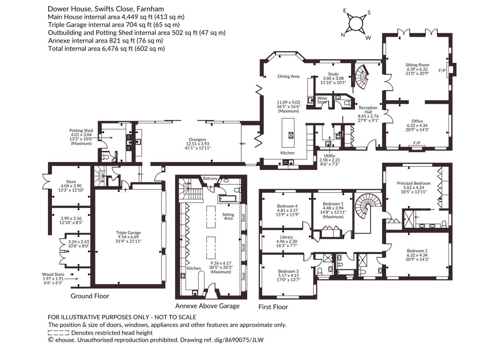 Dower House, 1, Swifts Close, Surrey floorplan