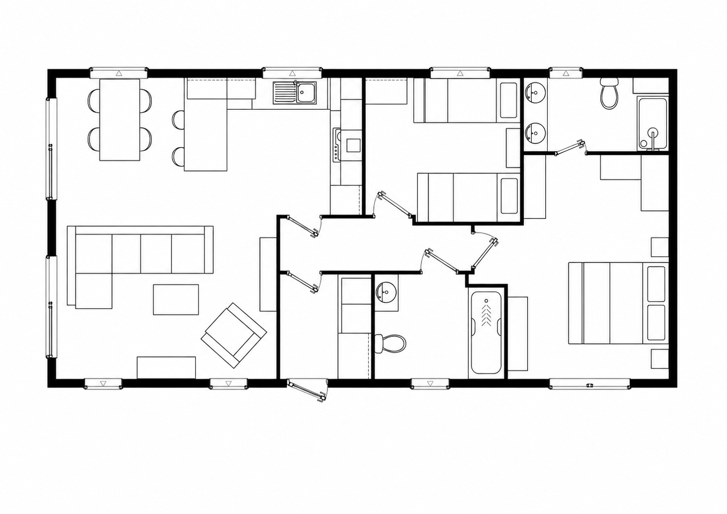 2, Mill Ln, Ilfracombe floorplan