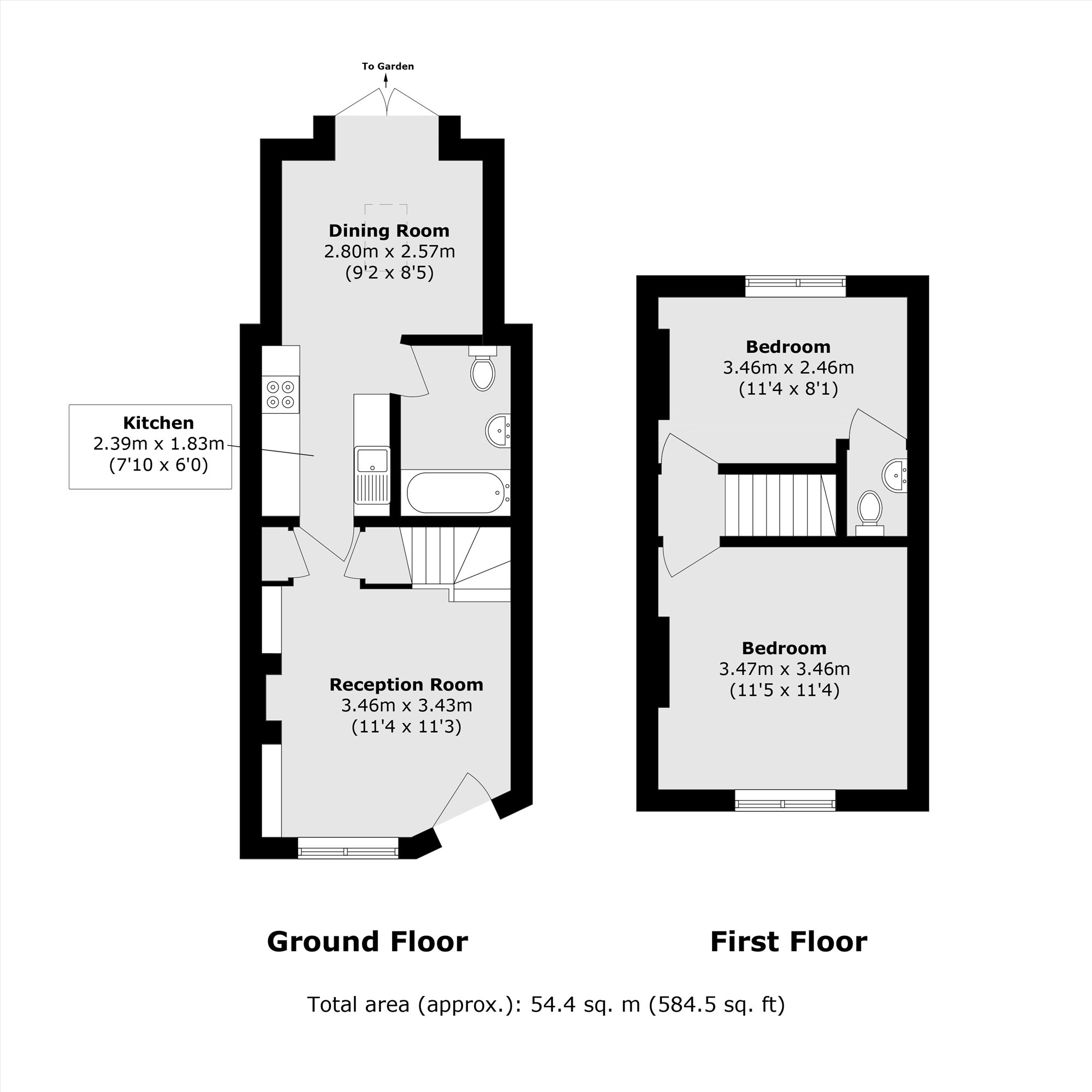 207, Cowick Road, London floorplan