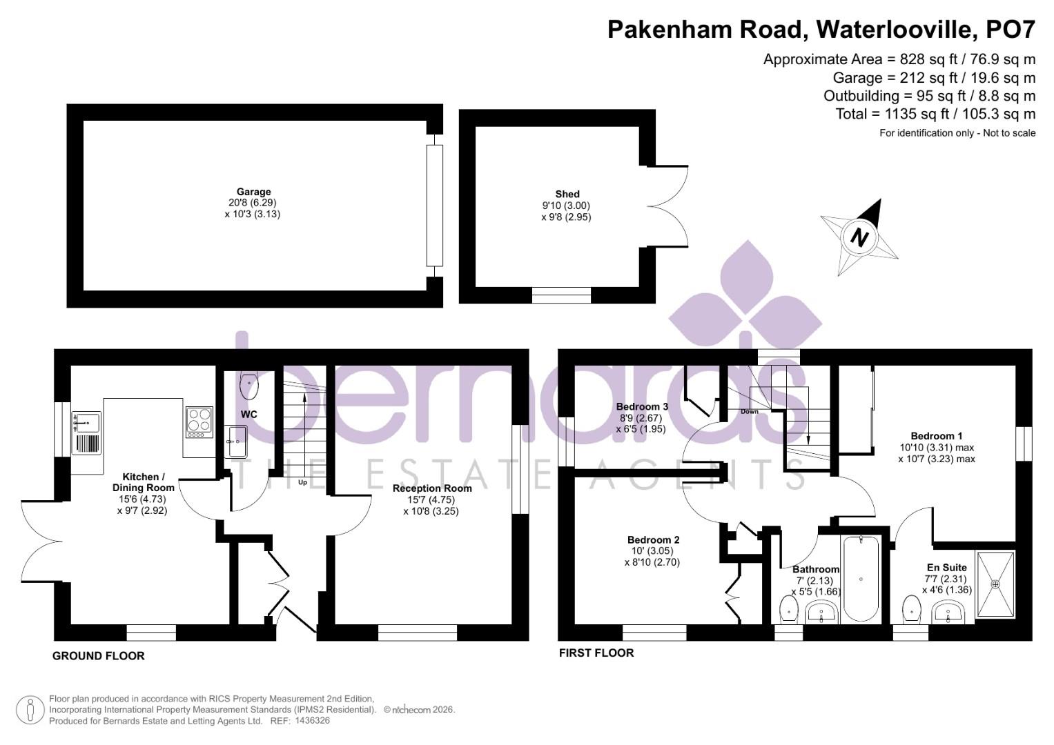 1, Pakenham Road, Waterlooville floorplan