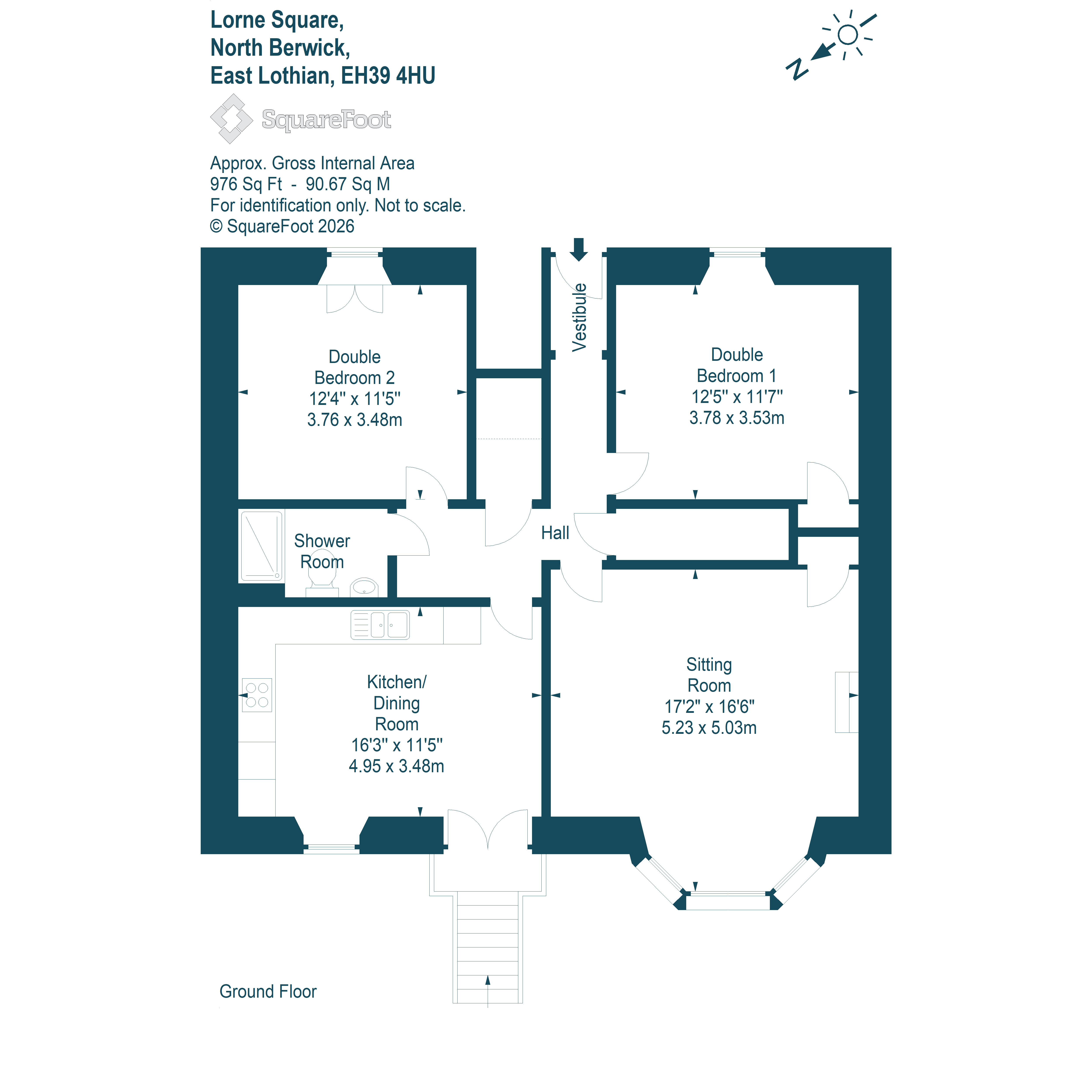 4, Lorne Square, North Berwick floorplan