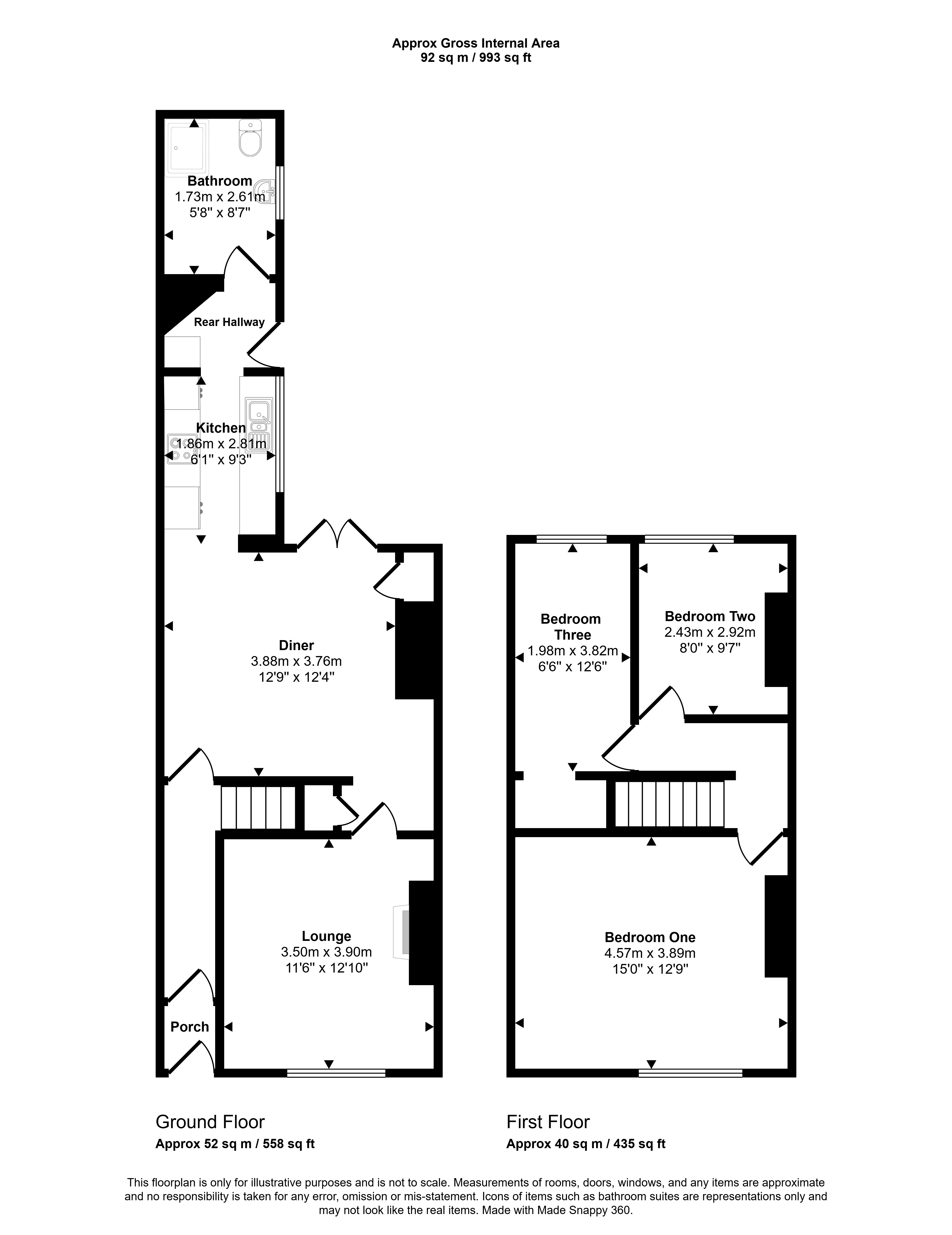 5, Electric Crescent, Houghton Le Spring floorplan