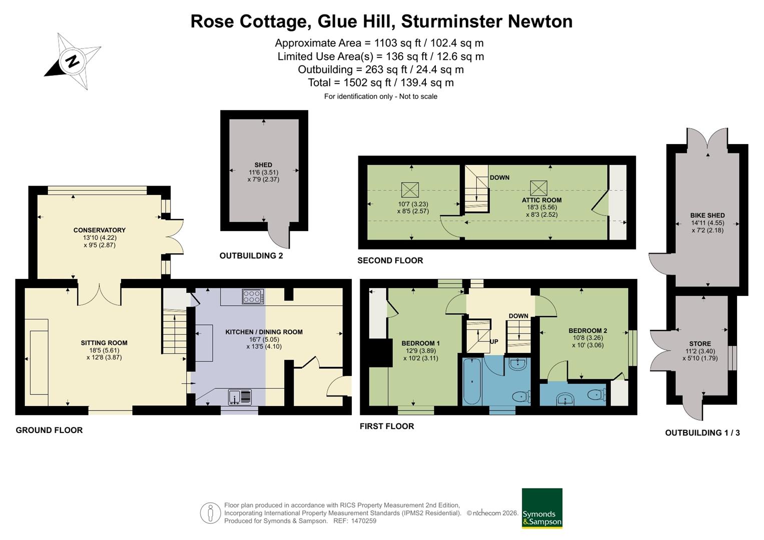 Rose Cottage, Glue Hill, Sturminster Newton floorplan