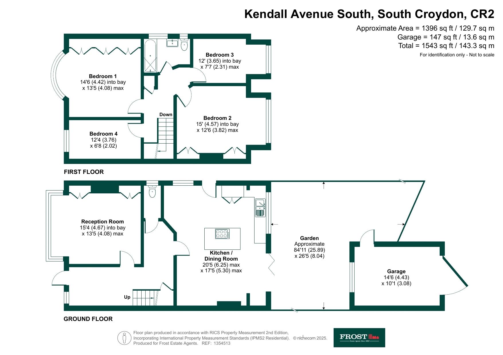 57, Kendall Avenue South, South Croydon floorplan