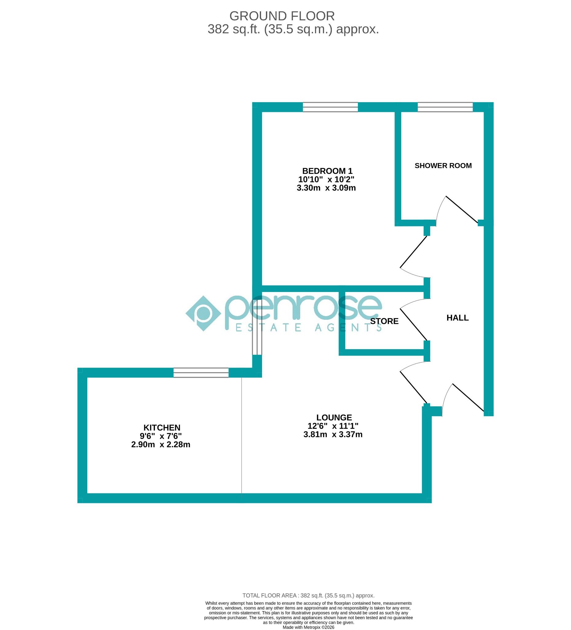 Flat 4, 49 Edward Street, Bedfordshire floorplan