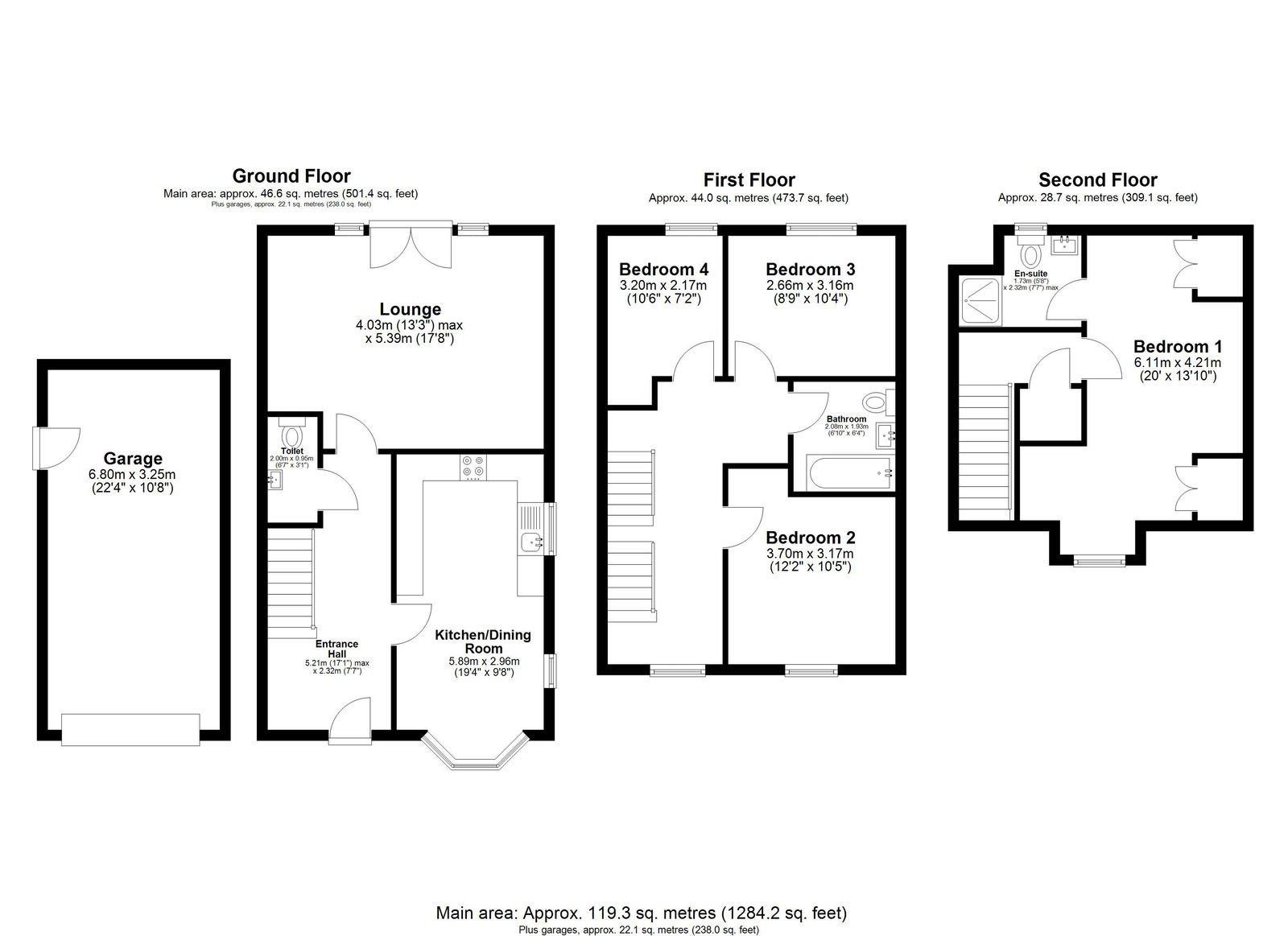 16, Farendon Road, Huntingdon floorplan