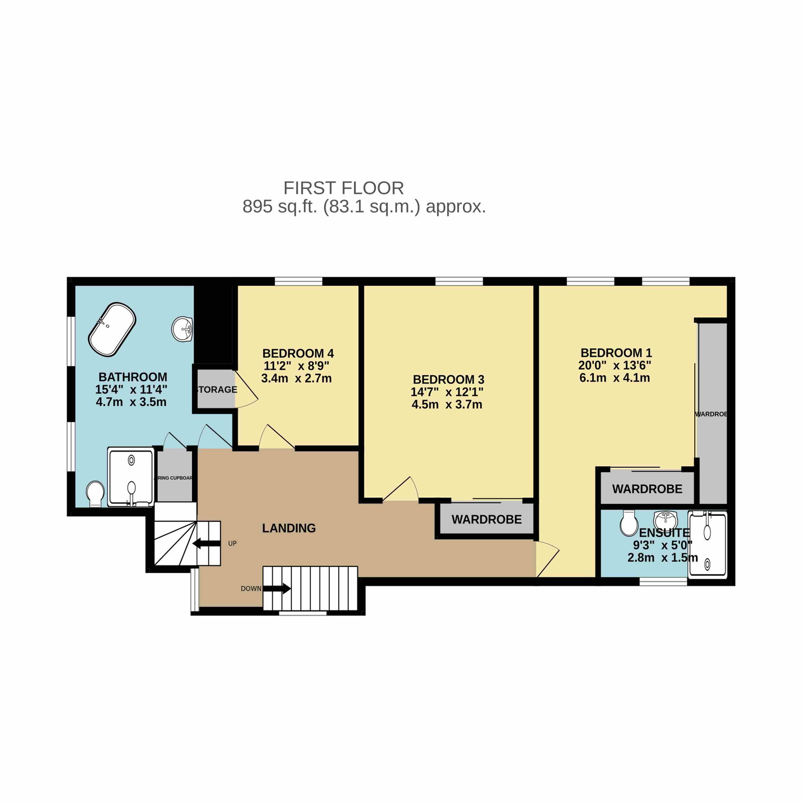 58, Pinfold Hill, Lichfield floorplan