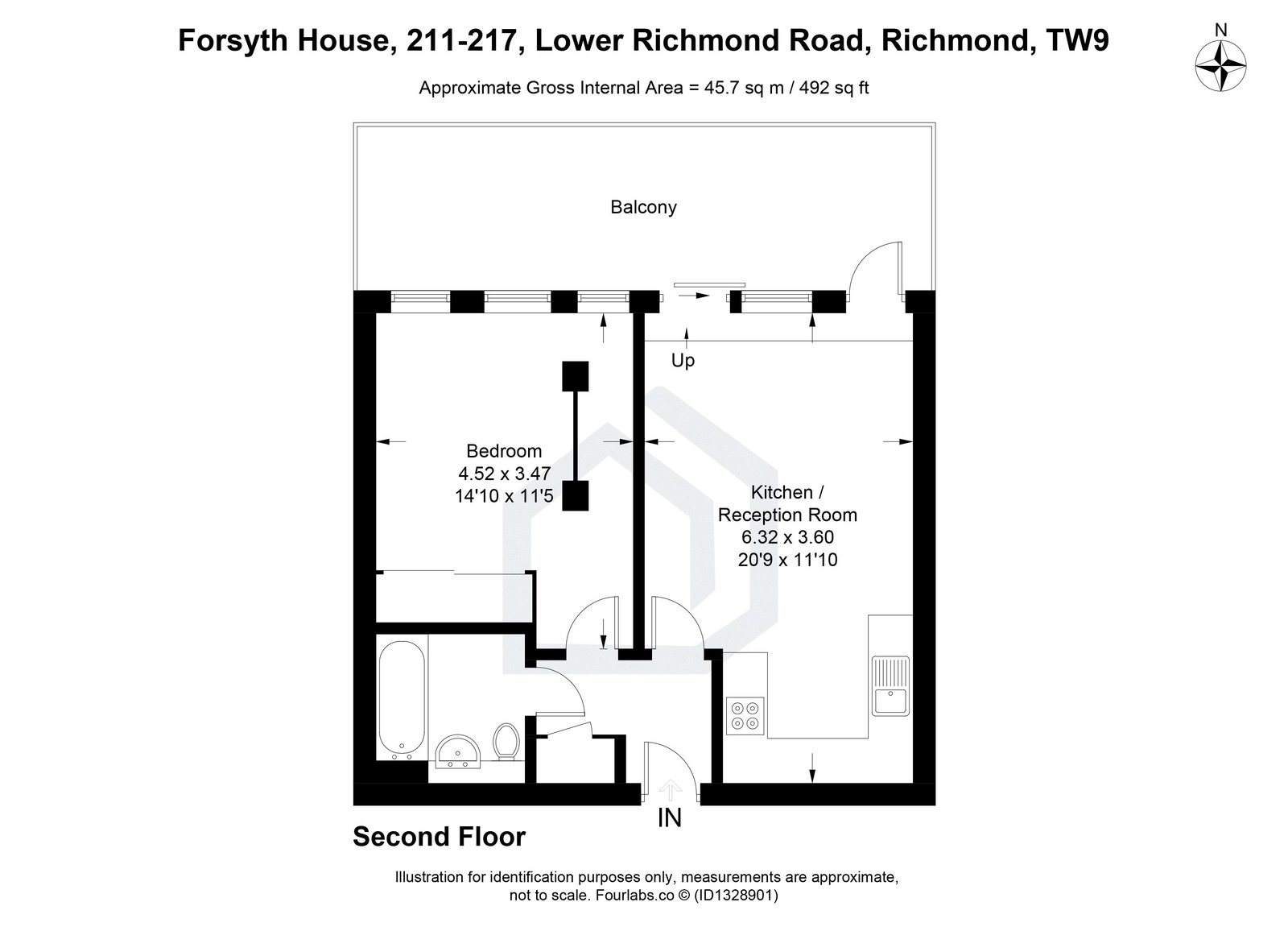 Forsyth House 211-217,206, Lower Richmond Road, Richmond floorplan