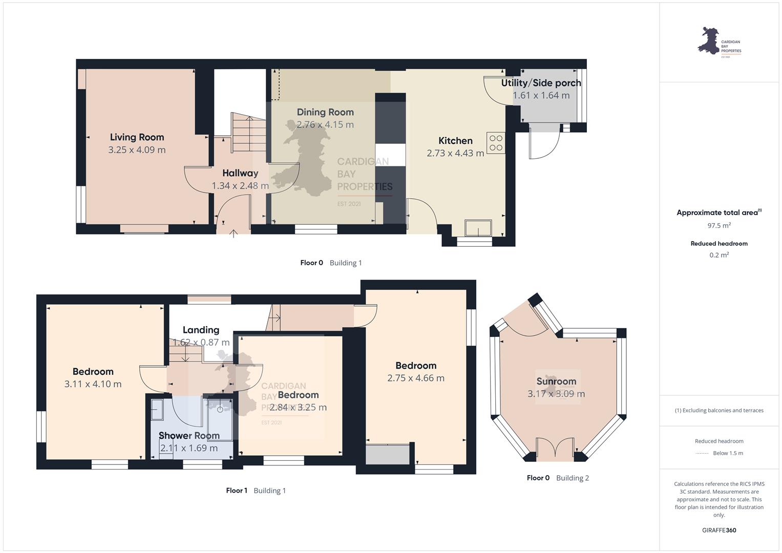 Glanyrafon, Llandysul floorplan