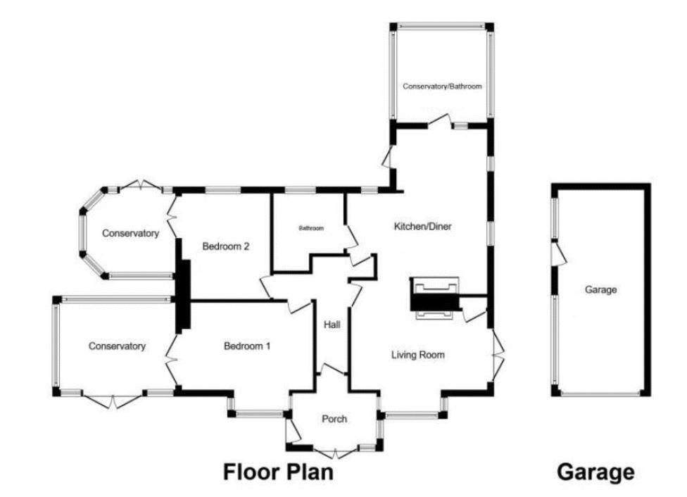 Porthgwyn Bungalow, Lamb Road, Aberdare floorplan