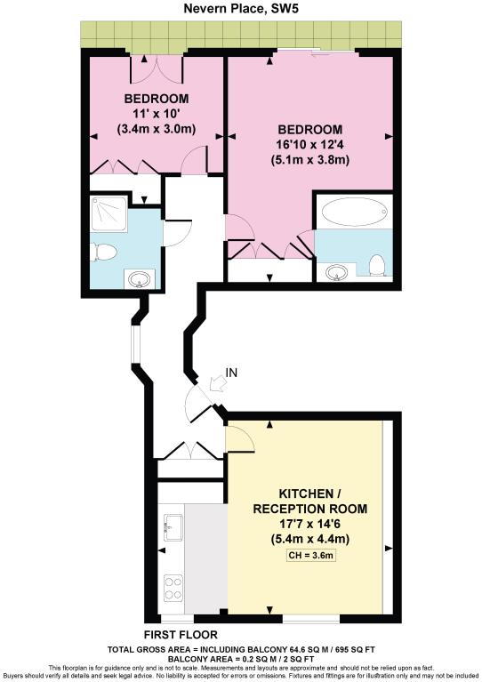 FFF, 26, Nevern Place, London floorplan