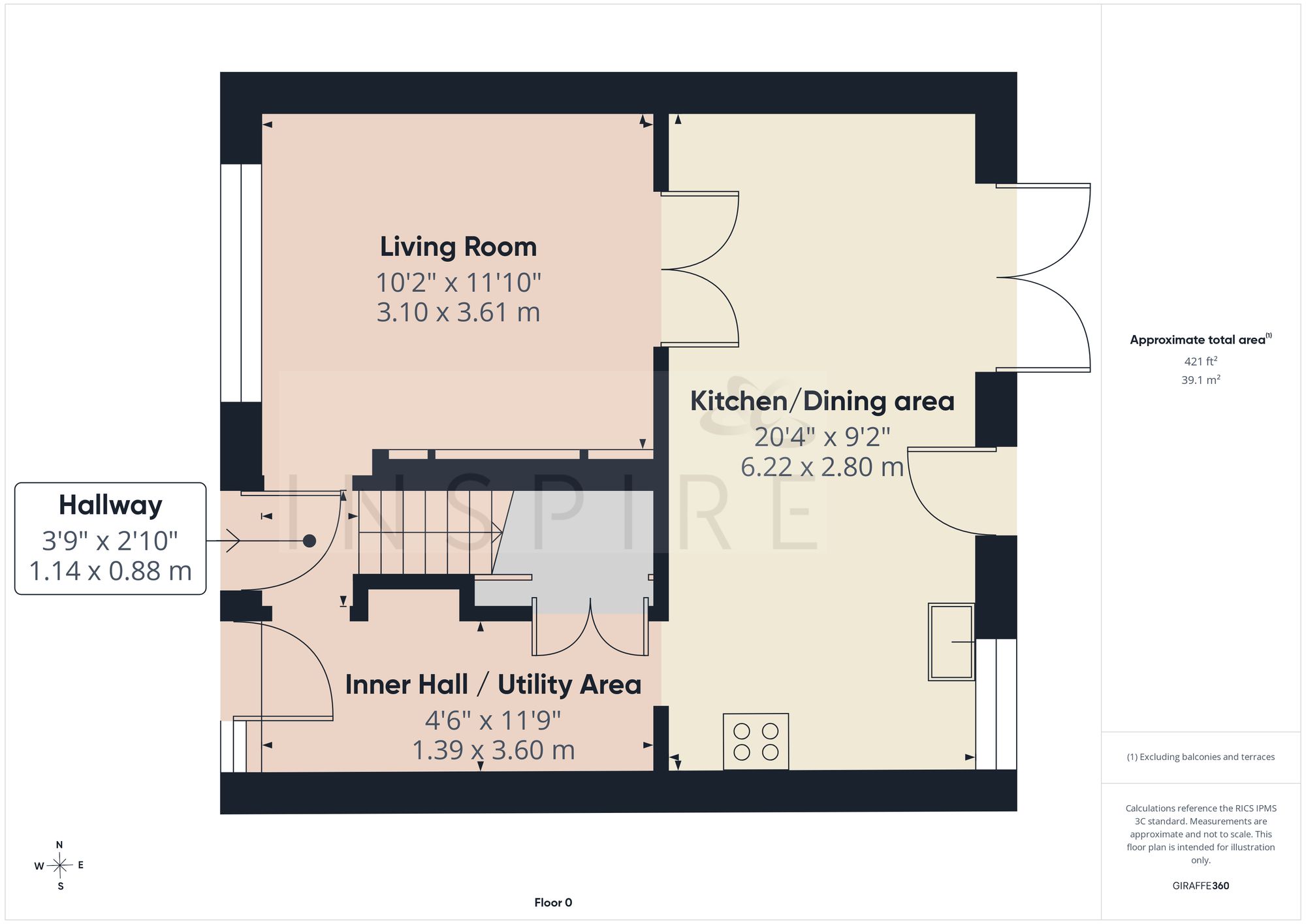 34 Cuckmere Crescent, Crawley floorplan